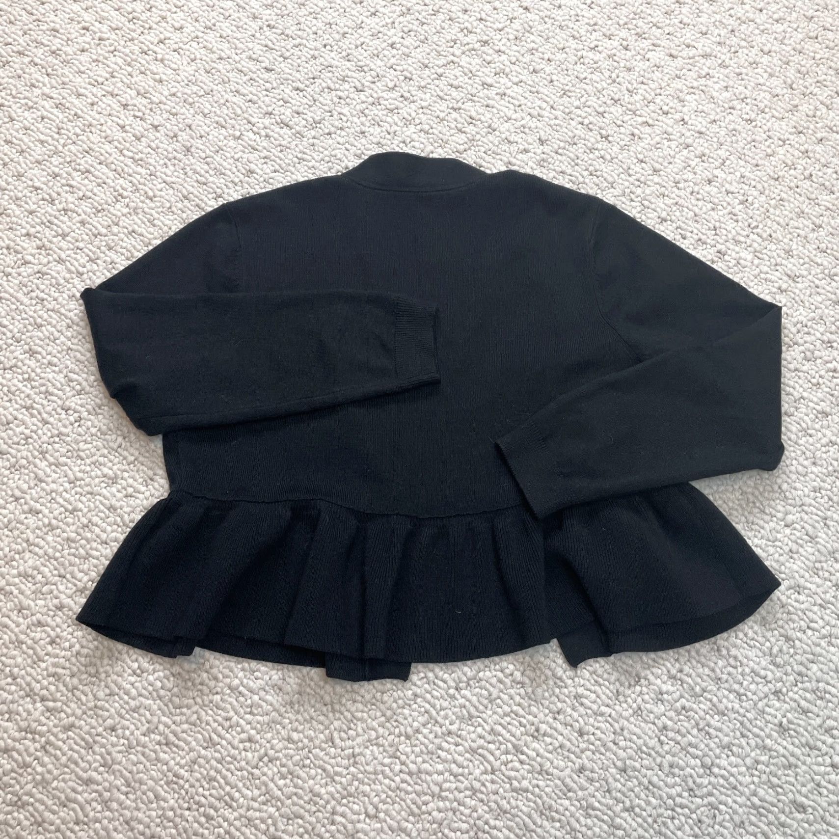 Tommy Hilfiger Tommy Hilfiger Cardigan Sweater Womens Small Knit Long Sleeve Black Open Front Size S / US 4 / IT 40 - 6 Thumbnail
