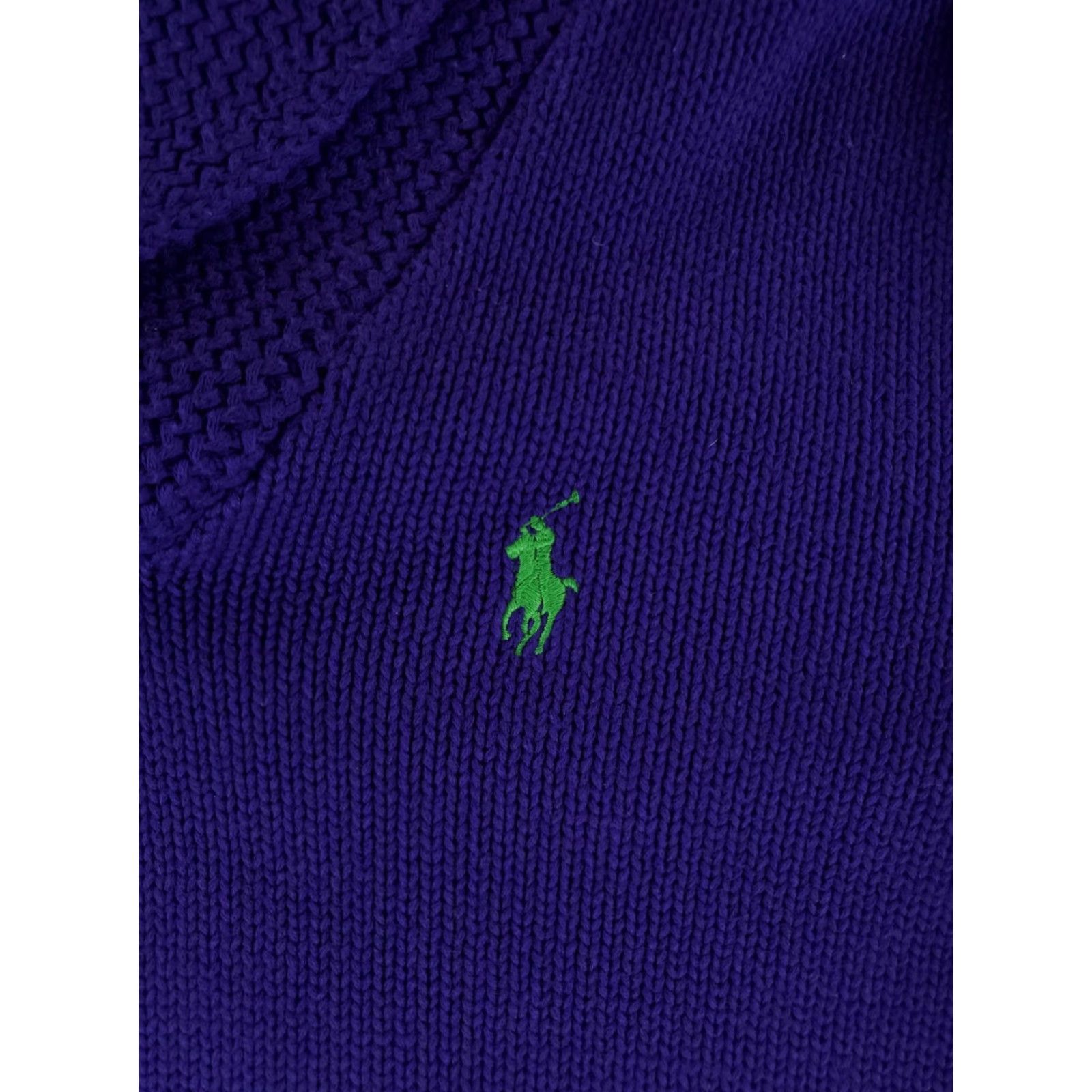 Polo Ralph Lauren Ralph Lauren Sport Pullover Shawl Collar Cotton Sweater Purple Womens XL NWT Size XL / US 12-14 / IT 48-50 - 2 Thumbnail