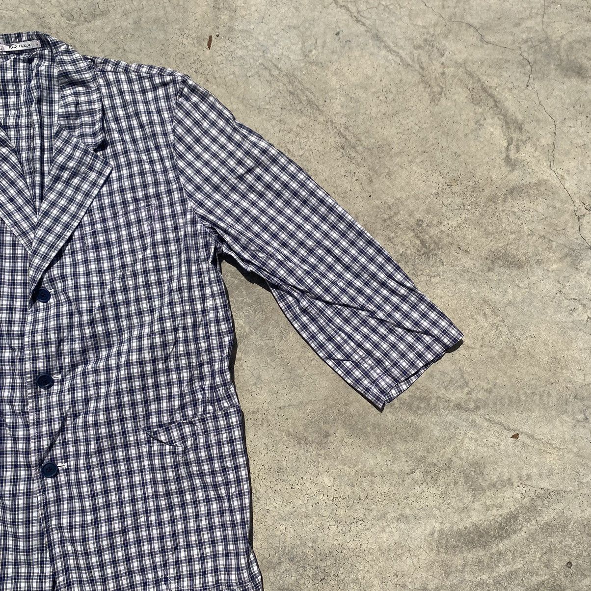 Designer × Japanese Brand × Karl Helmut Karl Helmut Navy Gingham Check Blazer – Size L Size US L / EU 52-54 / 3 - 5 Thumbnail