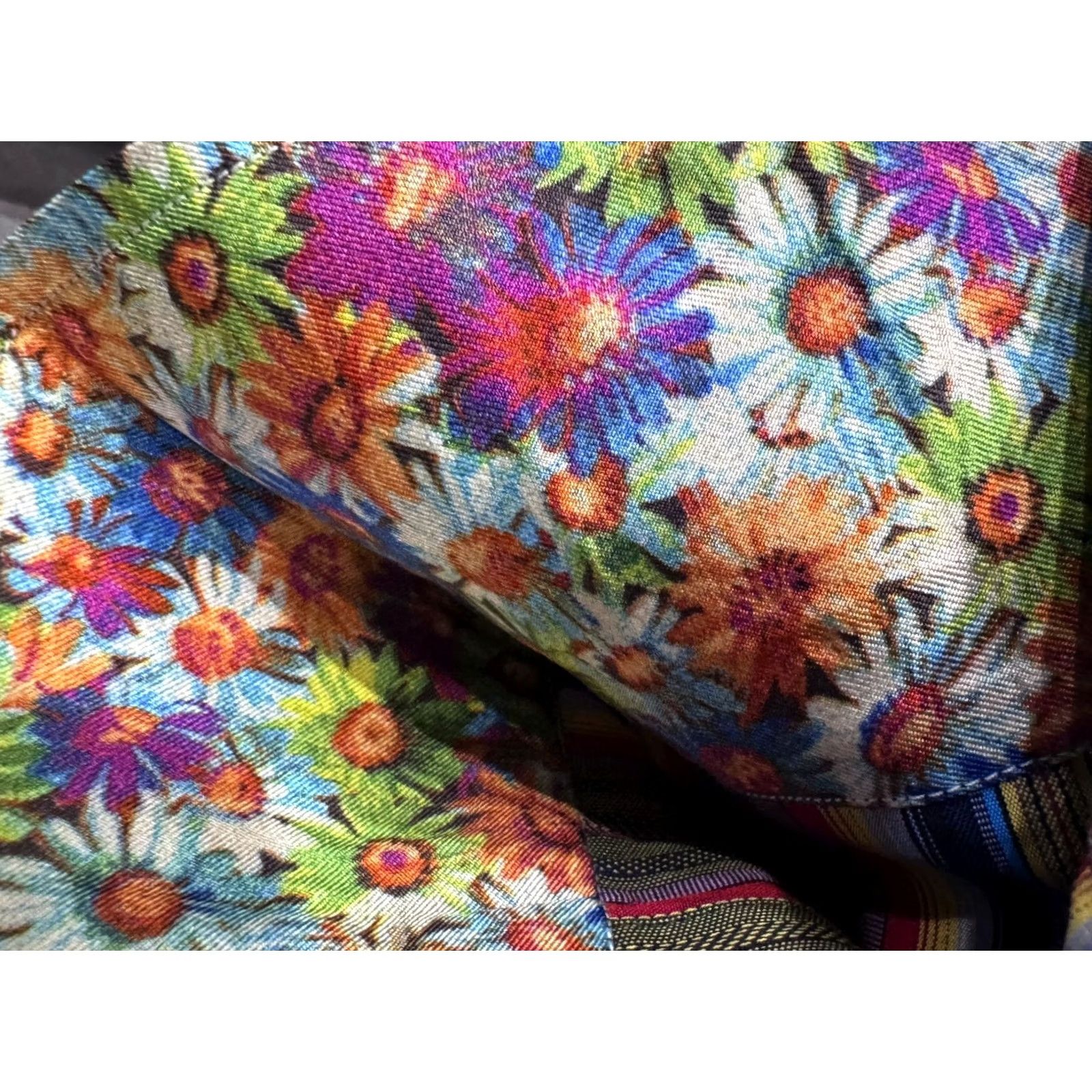 Robert Graham Robert Graham Stripe Floral LONG SLEEVE SHIRT XXL 2XL Multicolor Mens Casual Knit Shirt Shirt Size US XXL / EU 58 / 5 - 2 Thumbnail