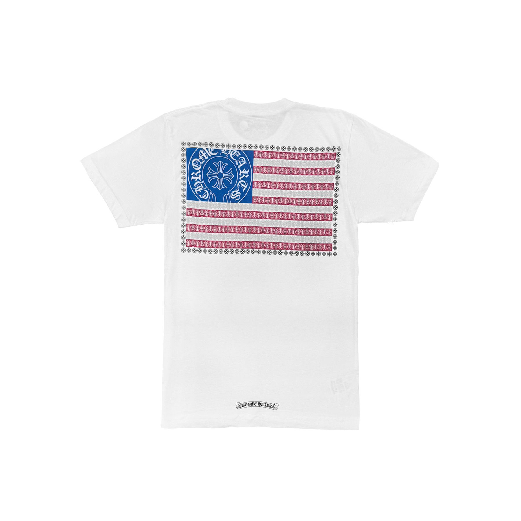Chrome Hearts Chrome Hearts USA National Flag Horseshoe Short Sleeve Tee Size S / US 4 / IT 40 - 1 Thumbnail