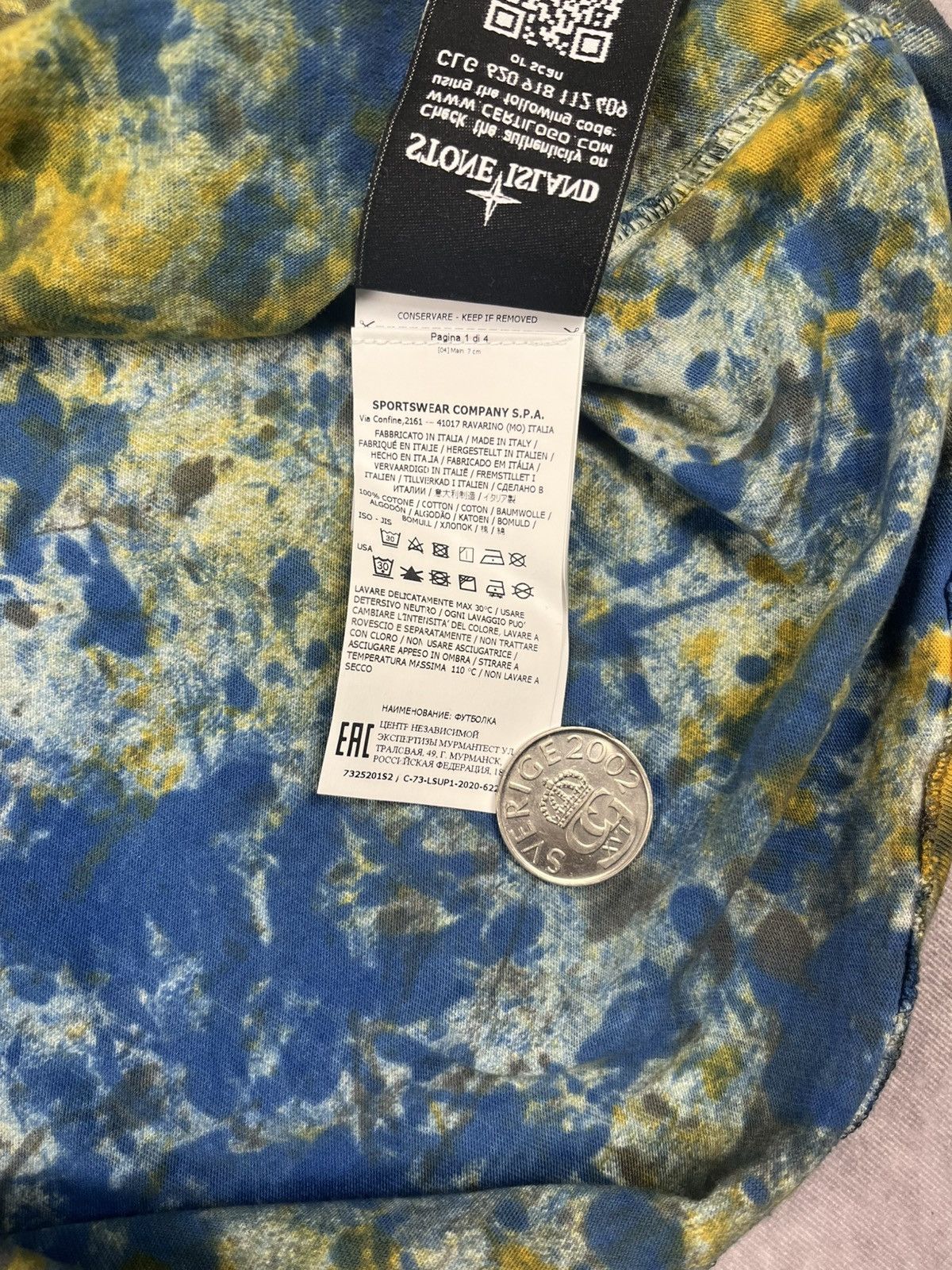 Stone Island FW20 Supreme Stone Island Embroidered Logo Tee L Size Size US L / EU 52-54 / 3 - 6 Thumbnail