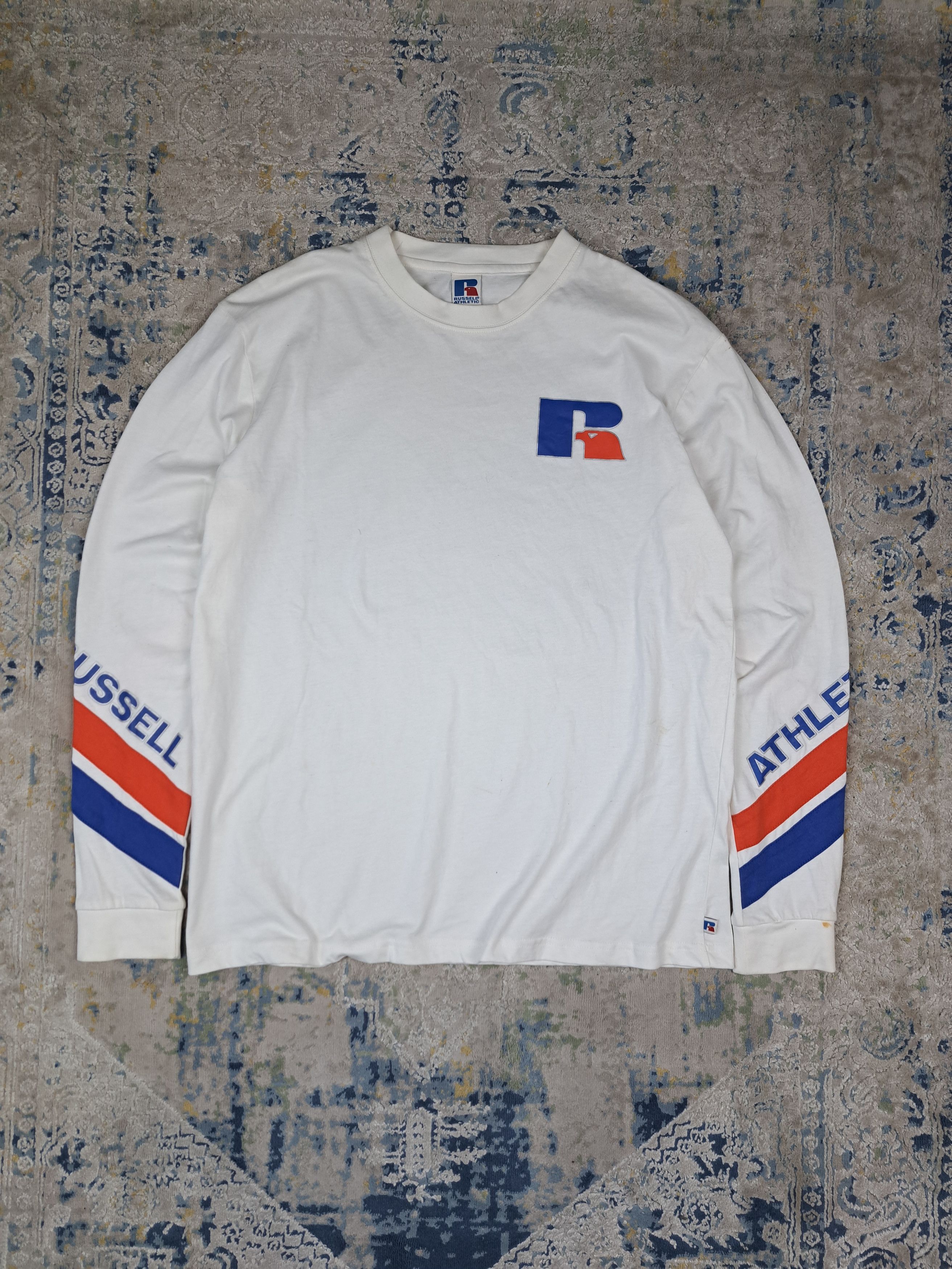 Russell Athletic Russell Athletic Big Logo Spellout Longsleeve College NCAA Size US L / EU 52-54 / 3 - 1 Thumbnail