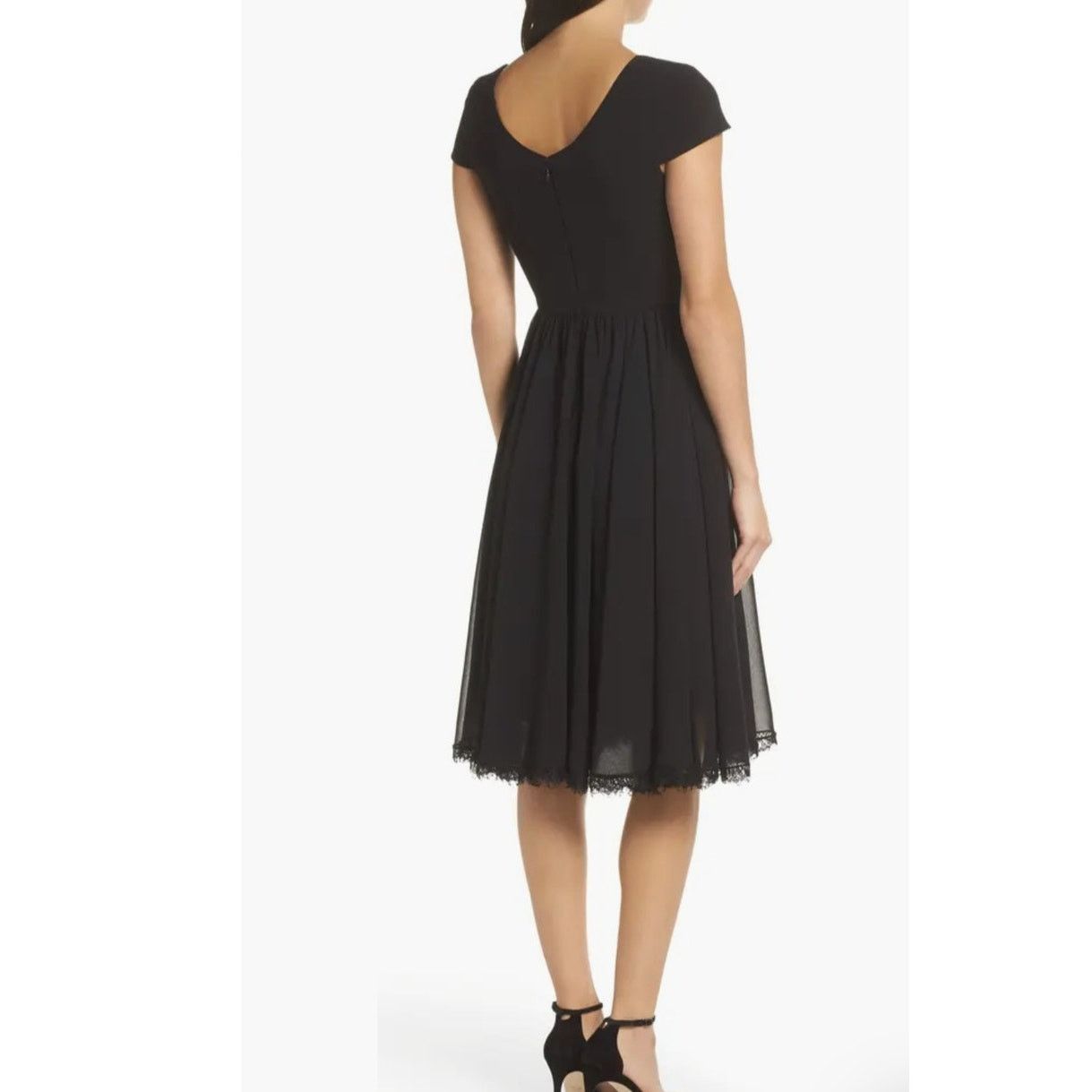 Dress the Population New Dress the Population Corey Dress $198 XS Black LBD Midi Size XS / US 0-2 / IT 36-38 - 3 Thumbnail