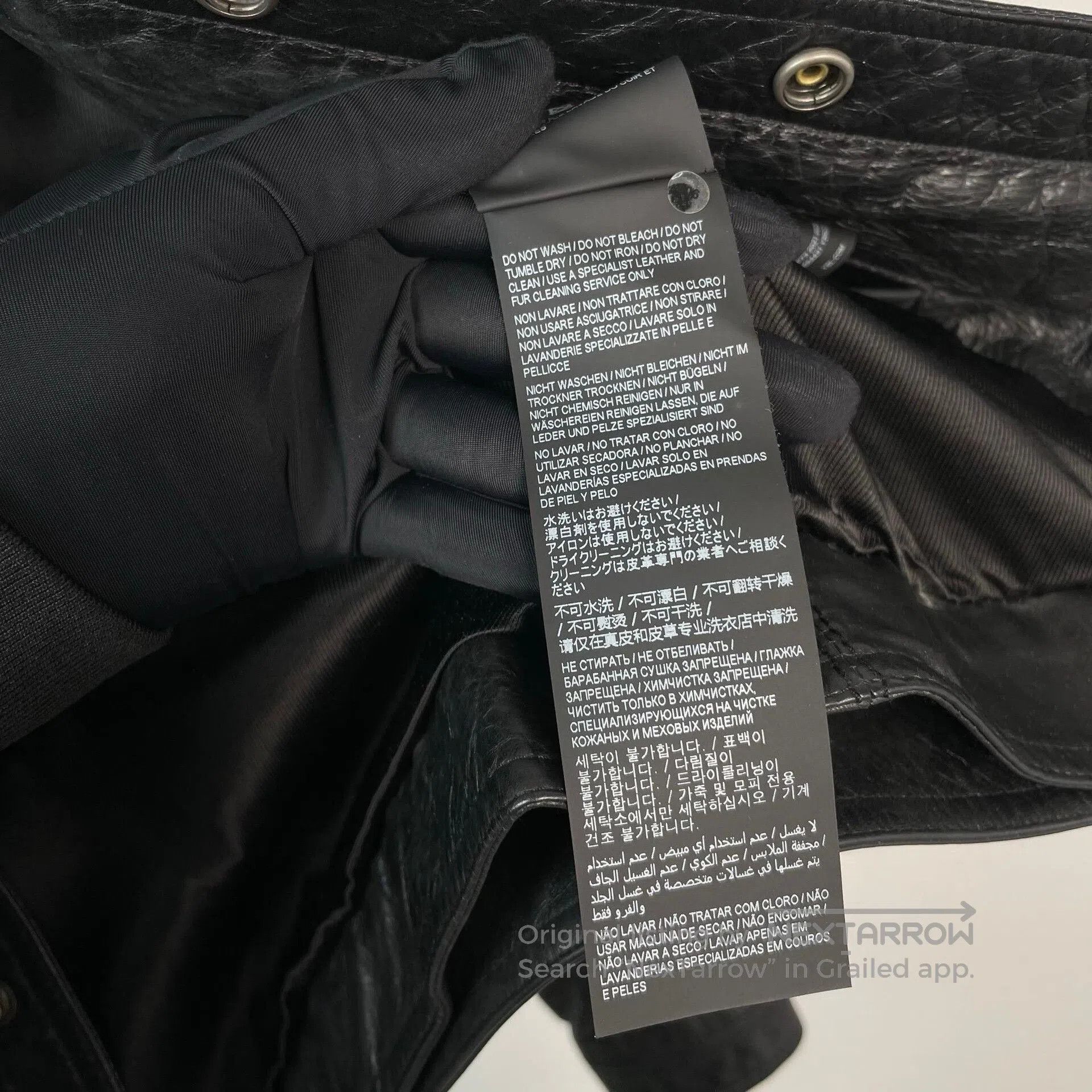 Saint Laurent Paris Saint Laurent Black Leather Jacket. Size XS / US 0-2 / IT 36-38 - 7 Thumbnail