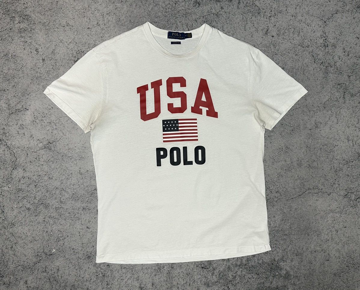 Polo Ralph Lauren Polo Ralph Lauren USA Flag Big Logo T-Shirt Size US M / EU 48-50 / 2 - 8 Thumbnail