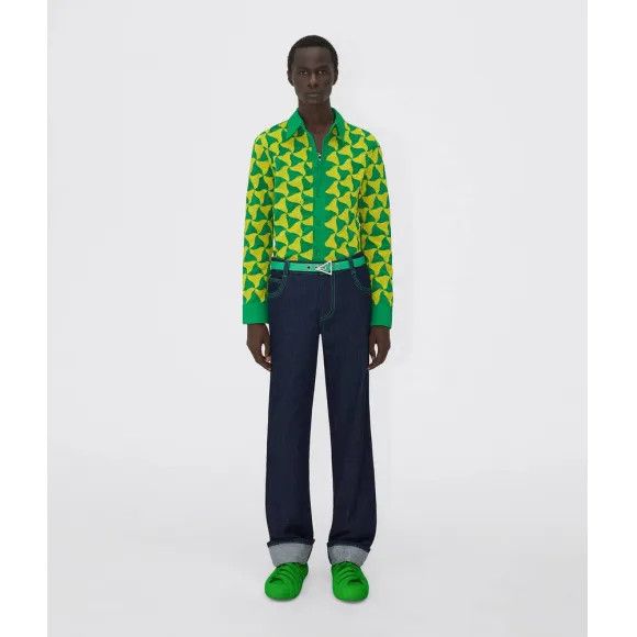 Bottega Veneta o1w1db10325 Shirt in Parakeet/Yellow Size US XS / EU 42 / 0 - 1 Preview