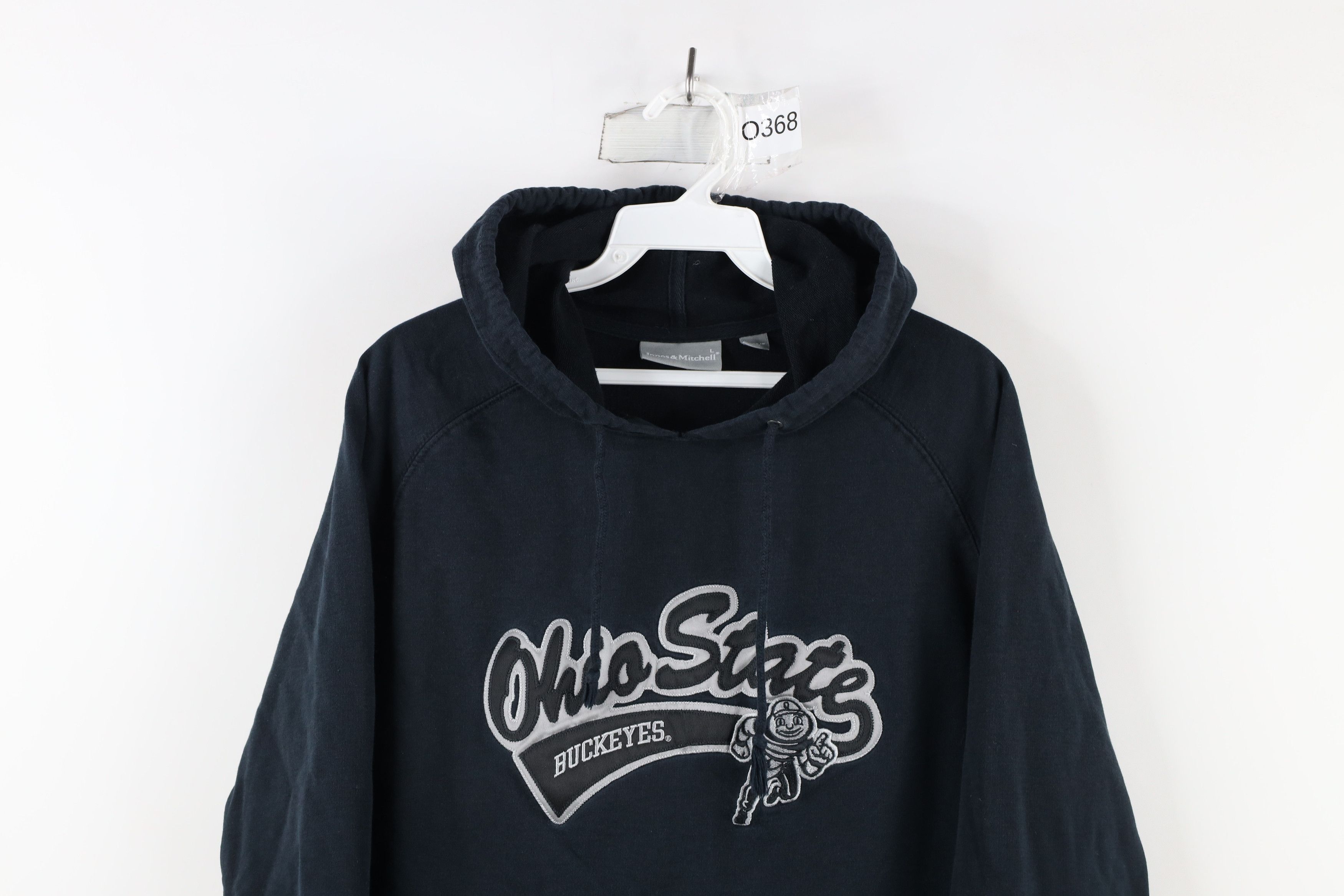 Vintage Vintage 90s Out Script Ohio State University Hoodie Black Size L / US 10 / IT 46 - 2 Thumbnail