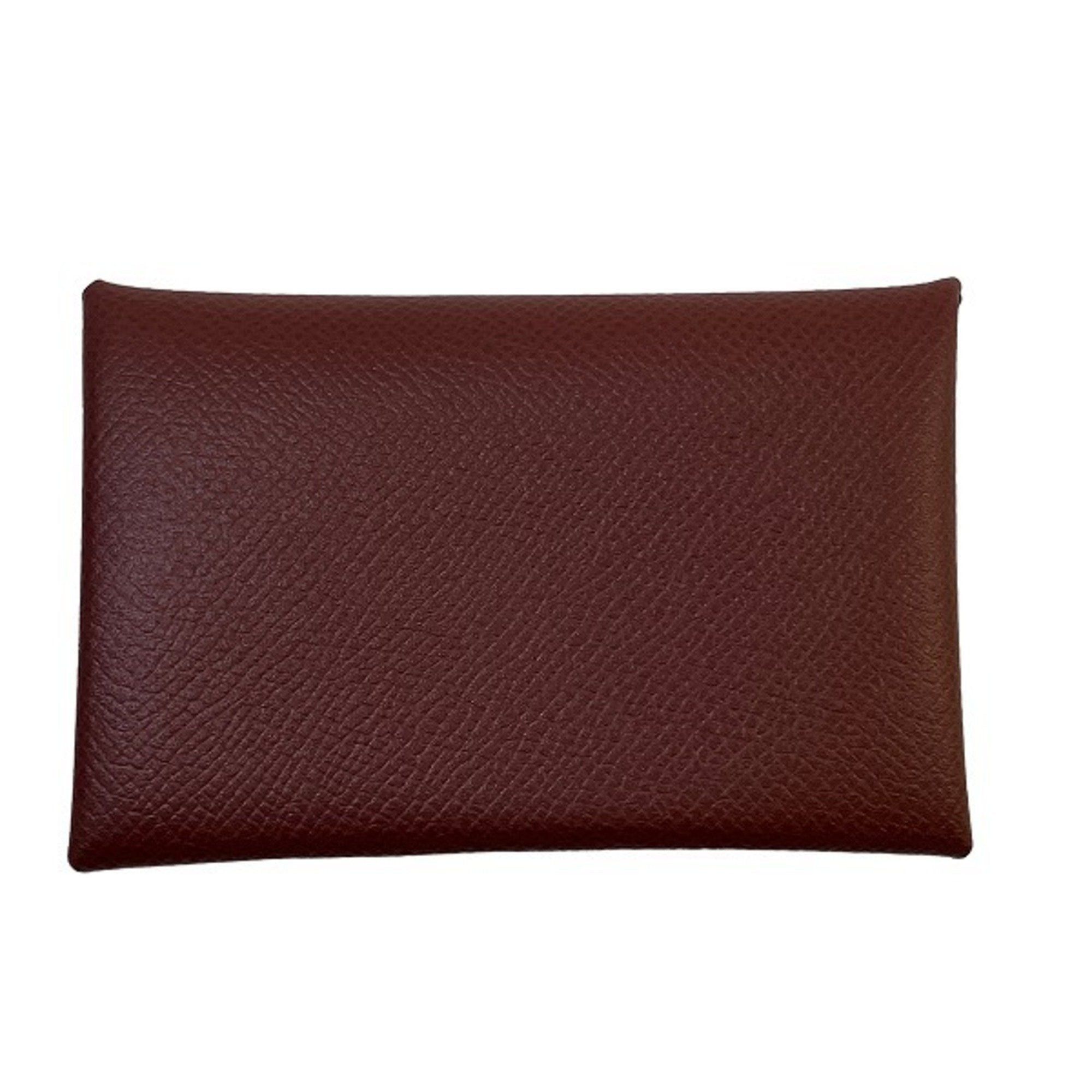 image of Hermes Calvi Accessories Pass Case Business Card Holder Men Women in Brown