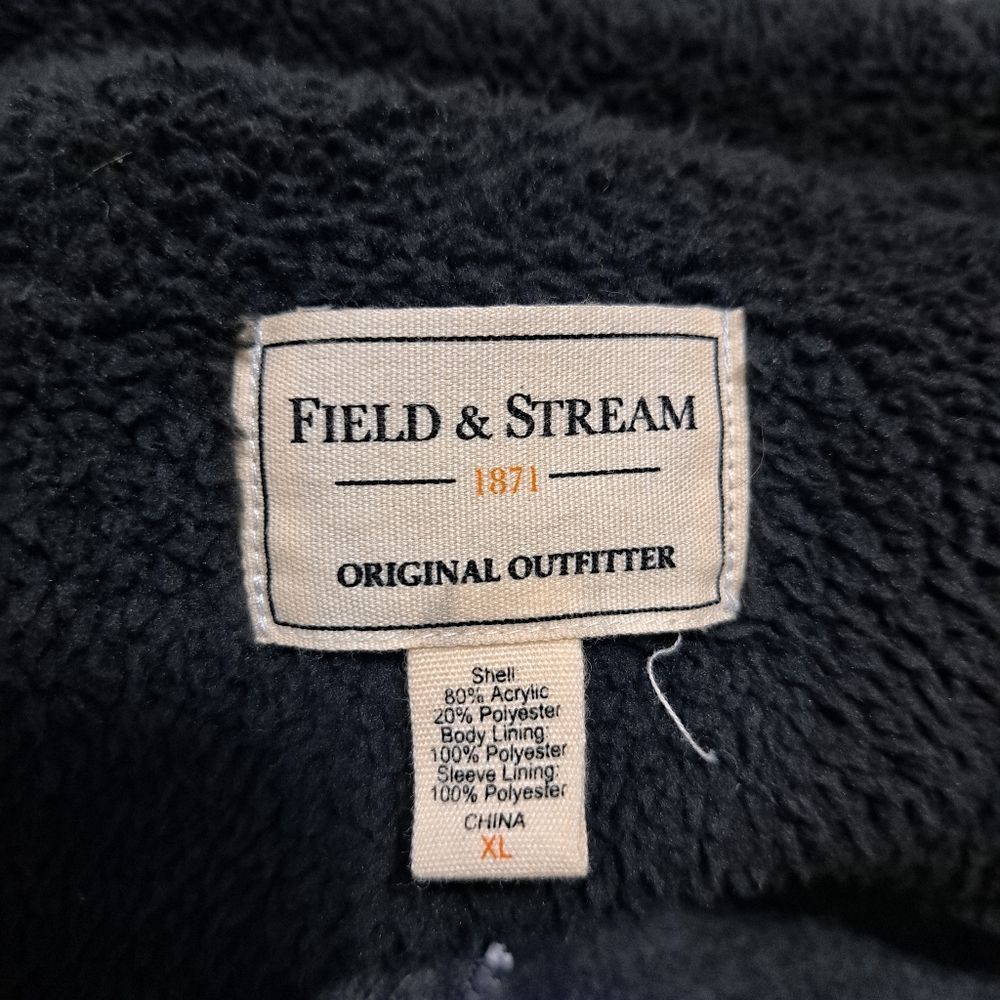 Field & Stream Vintage Field & Stream Zip-Up Sweater Fleece Lined Jacket Em Size US XL / EU 56 / 4 - 4 Thumbnail