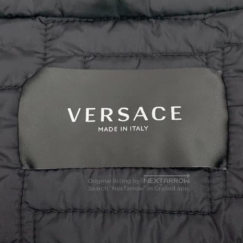 Versace Versace Black logo embroidered stand-up collar zipper long Size US L / EU 52-54 / 3 - 5 Thumbnail