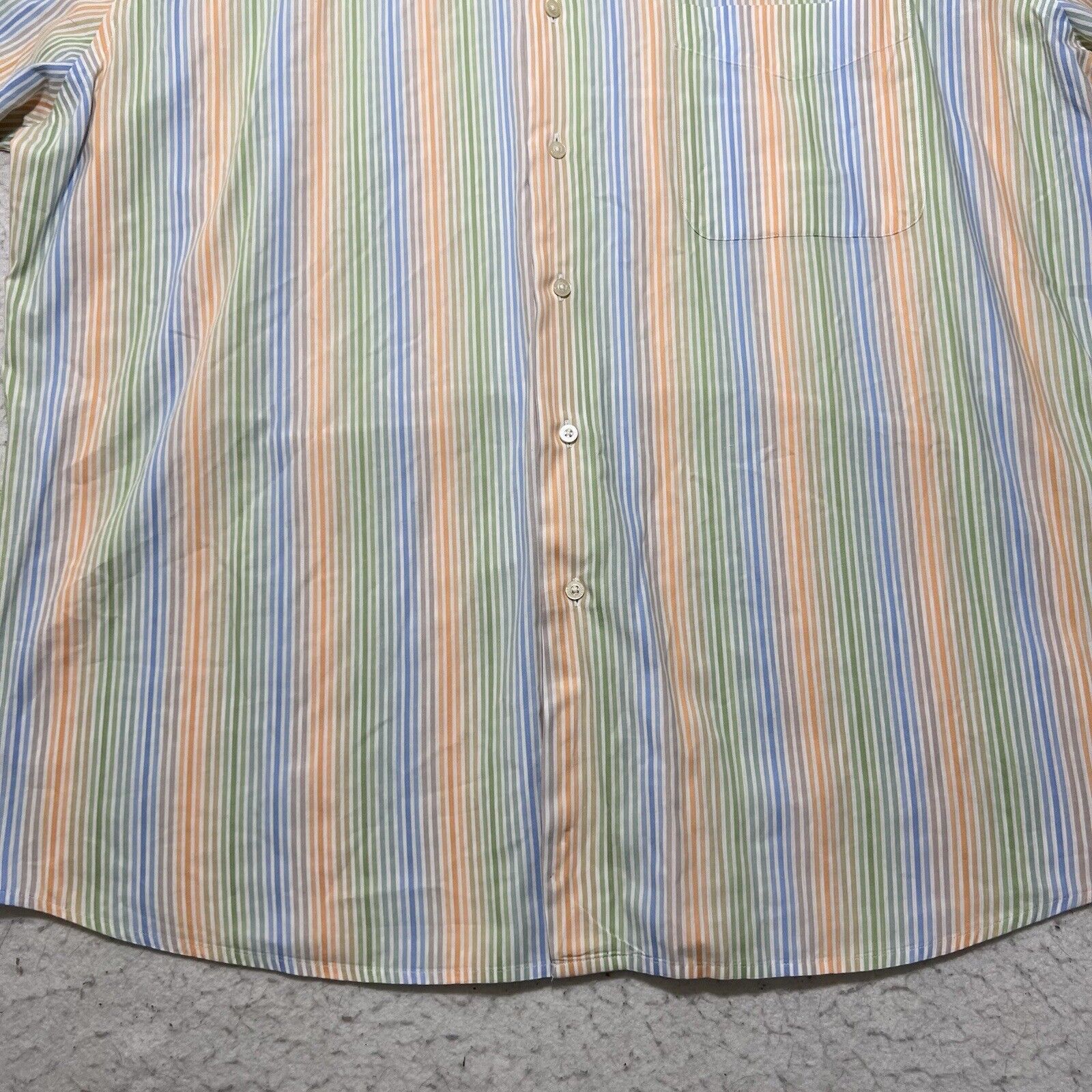 Alan Flusser Alan Flusser XL Colorful Striped Button Down Collared Shirt Size US XL / EU 56 / 4 - 6 Thumbnail
