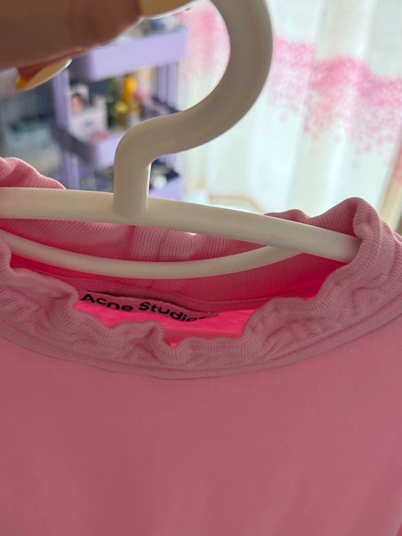 Acne Studios Acne Studios Pink short-sleeved shirt Size US XXS / EU 40 - 2 Thumbnail
