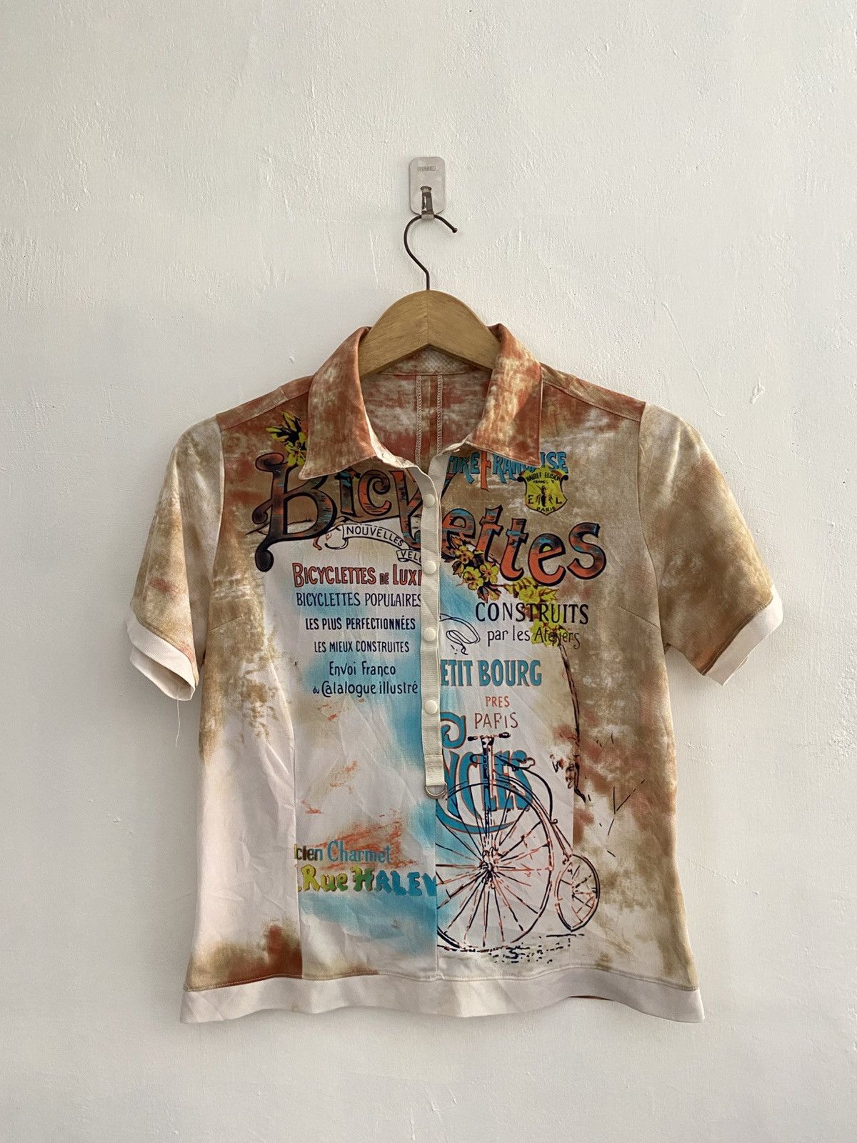 If Six Was Nine × Japanese Brand × Le Grande Bleu (L.G.B.) Vintage unknwn mesh poloshirt poem Size US S / EU 44-46 / 1 - 1 Thumbnail