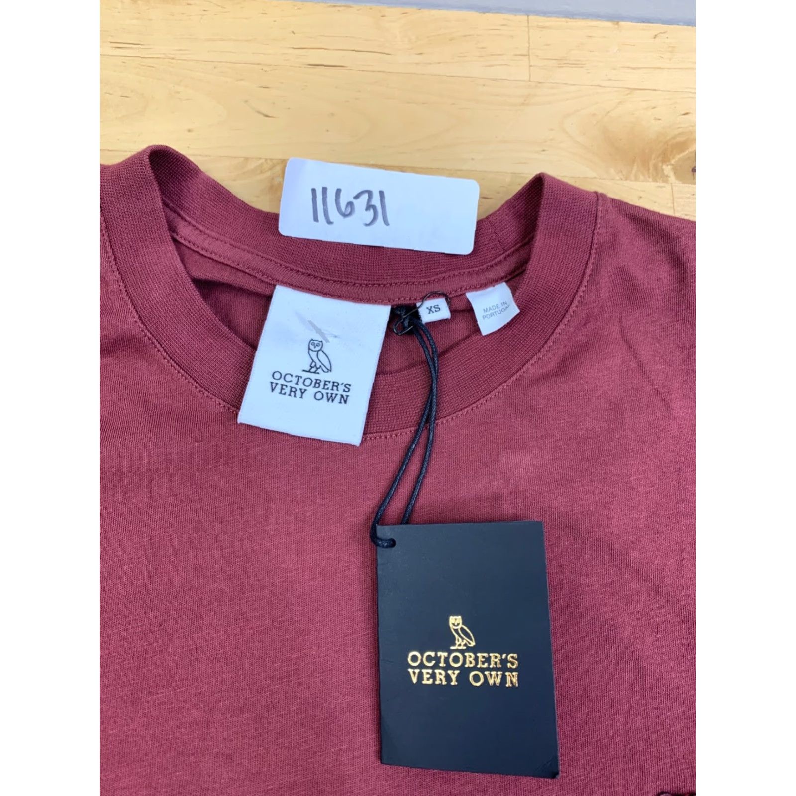 Vintage October Very Own OVO Shirt Mens XS Solid Burgundy Drake Crew Neck Size US XS / EU 42 / 0 - 2 Thumbnail
