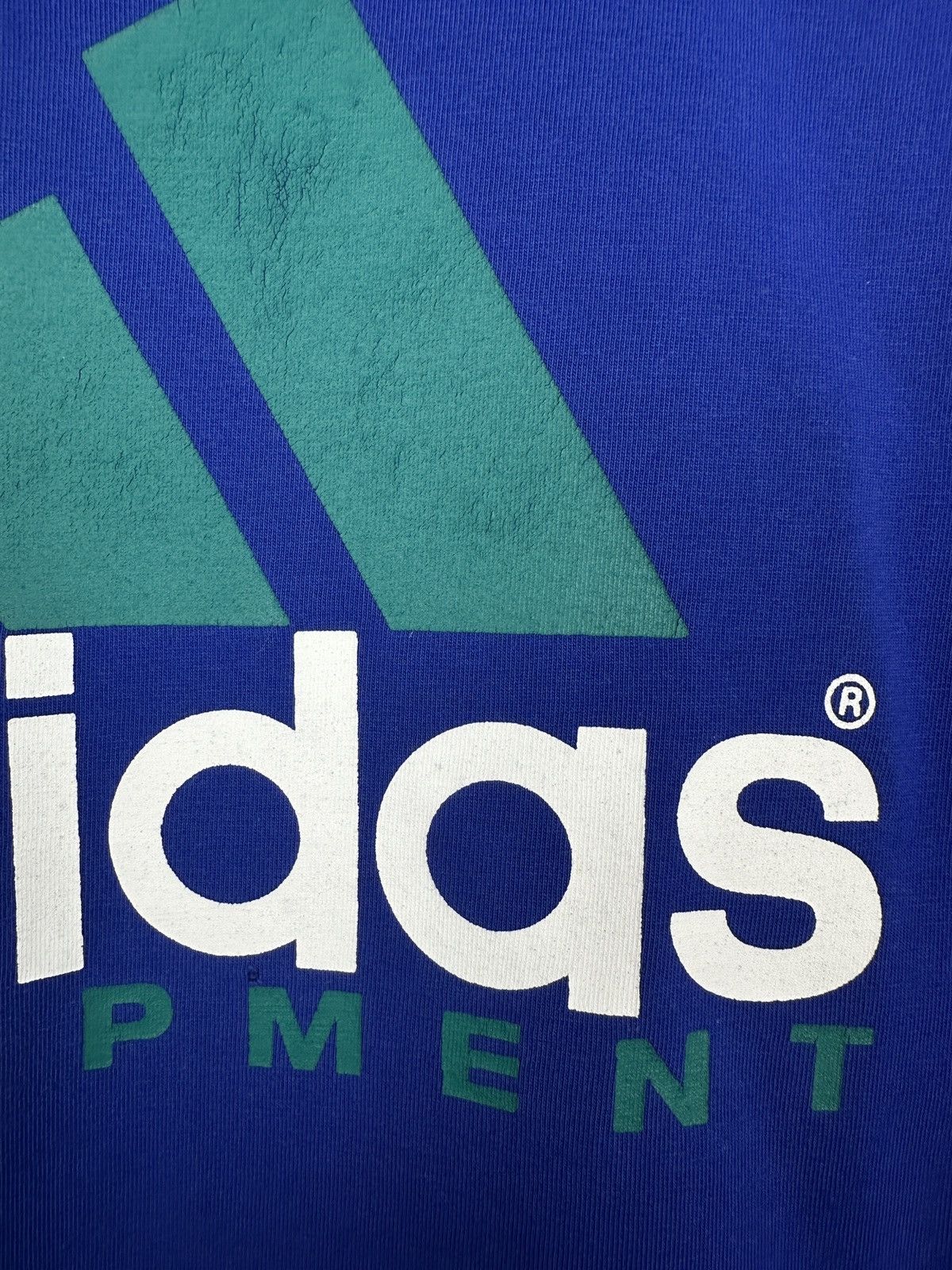 Adidas 90s Vintage Adidas Equipment Big Logo T Shirt Tee Size US M / EU 48-50 / 2 - 6 Thumbnail