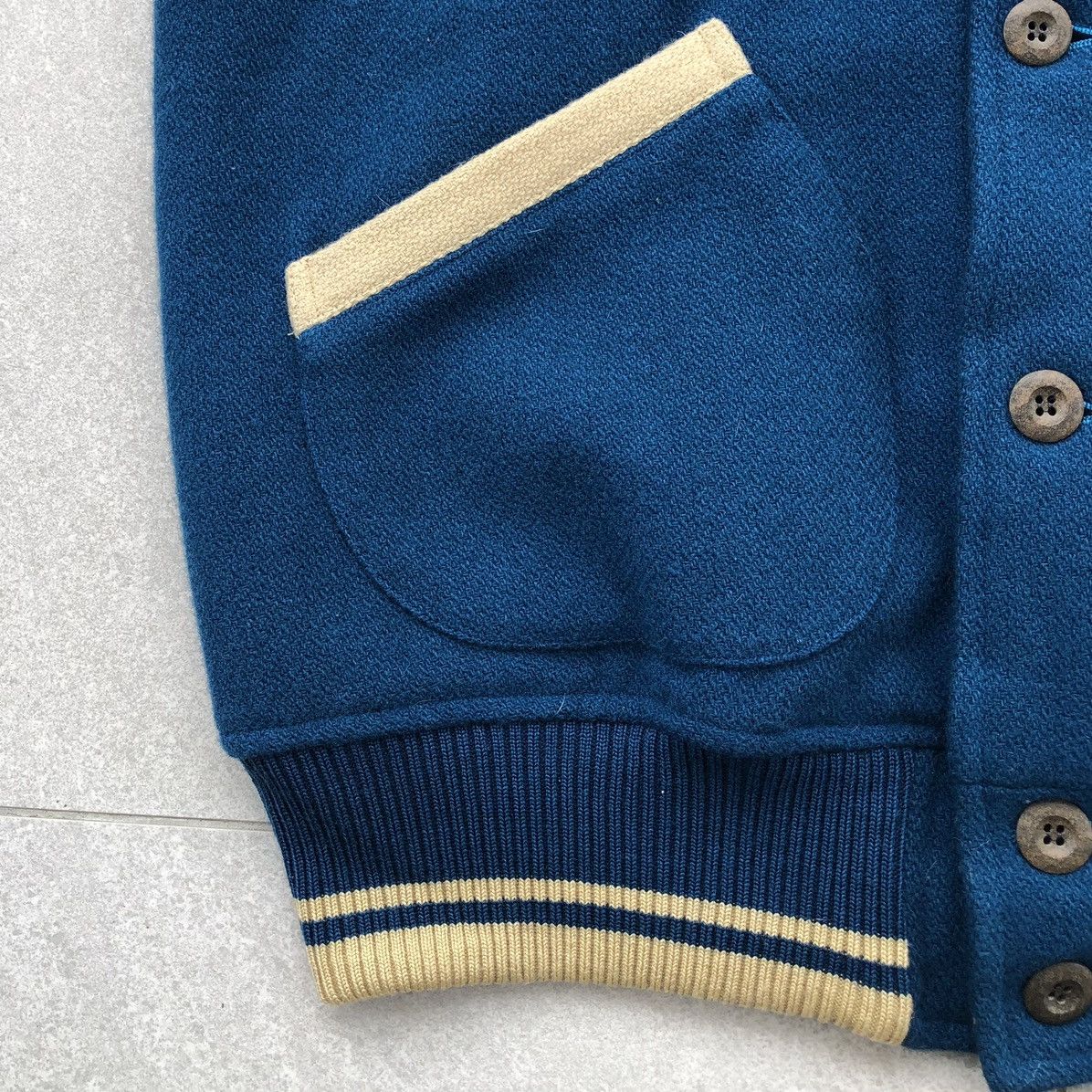 Vintage Vintage REGATTA Club Wool Varsity Jacket Size US M / EU 48-50 / 2 - 15 Thumbnail
