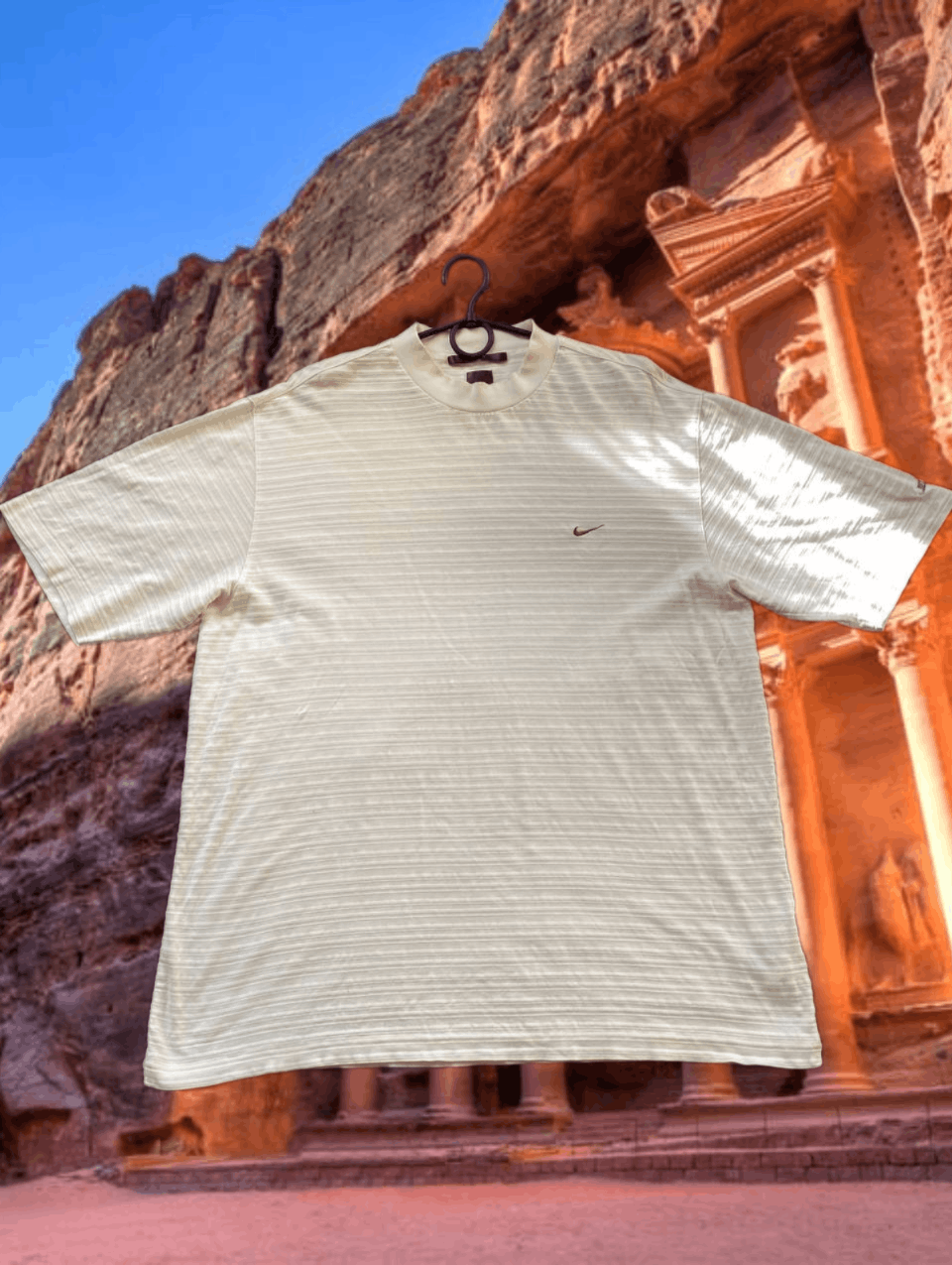 Nike × Vintage 90s Nike Swoosh Vintage Y2K Retro Tee T-Shirt Size US M / EU 48-50 / 2 - 1 Thumbnail