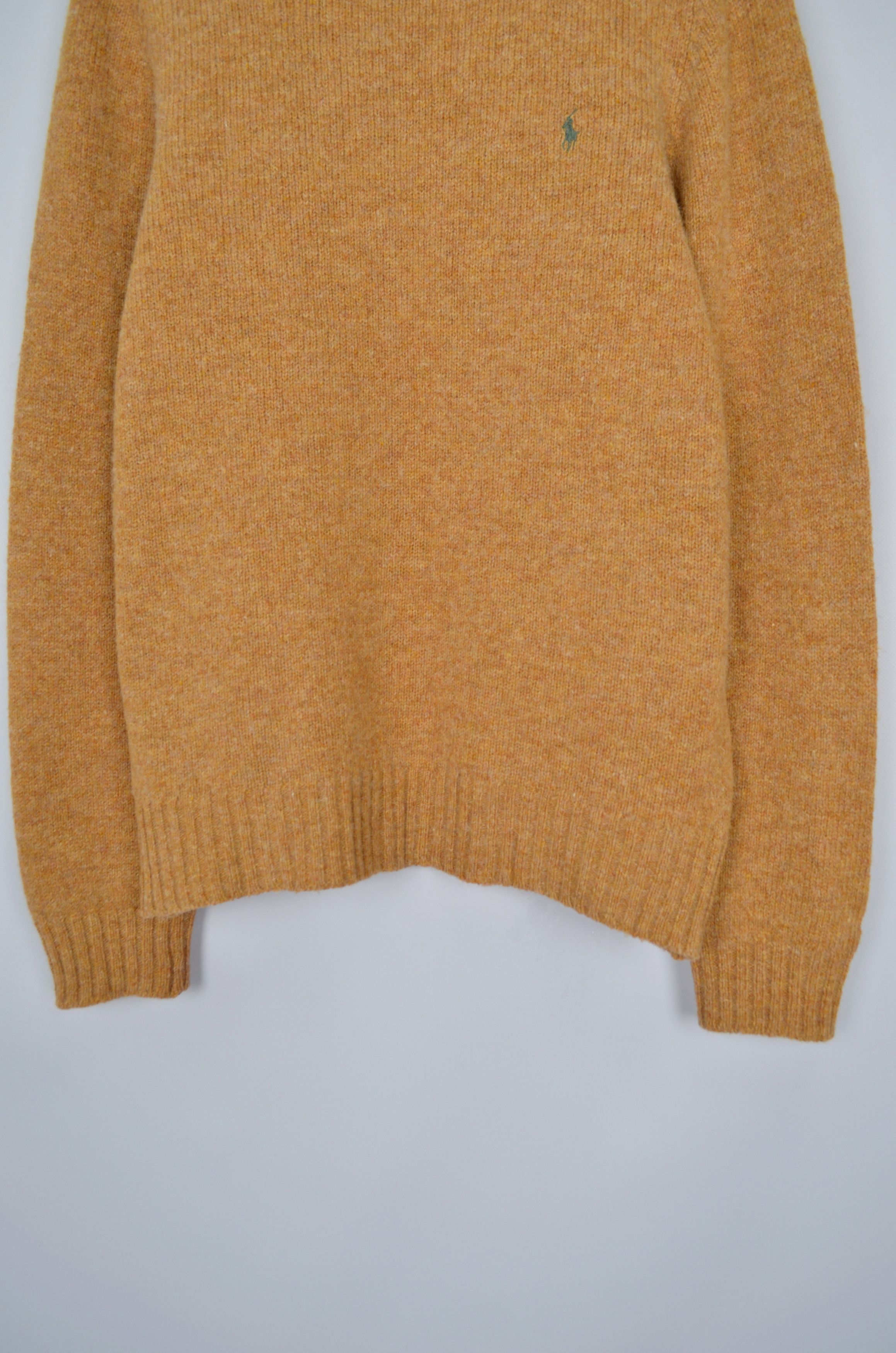 Polo Ralph Lauren × Vintage Vintage Polo Ralph Lauren Knit Camel Wool Sweater M 90s Size US M / EU 48-50 / 2 - 6 Thumbnail