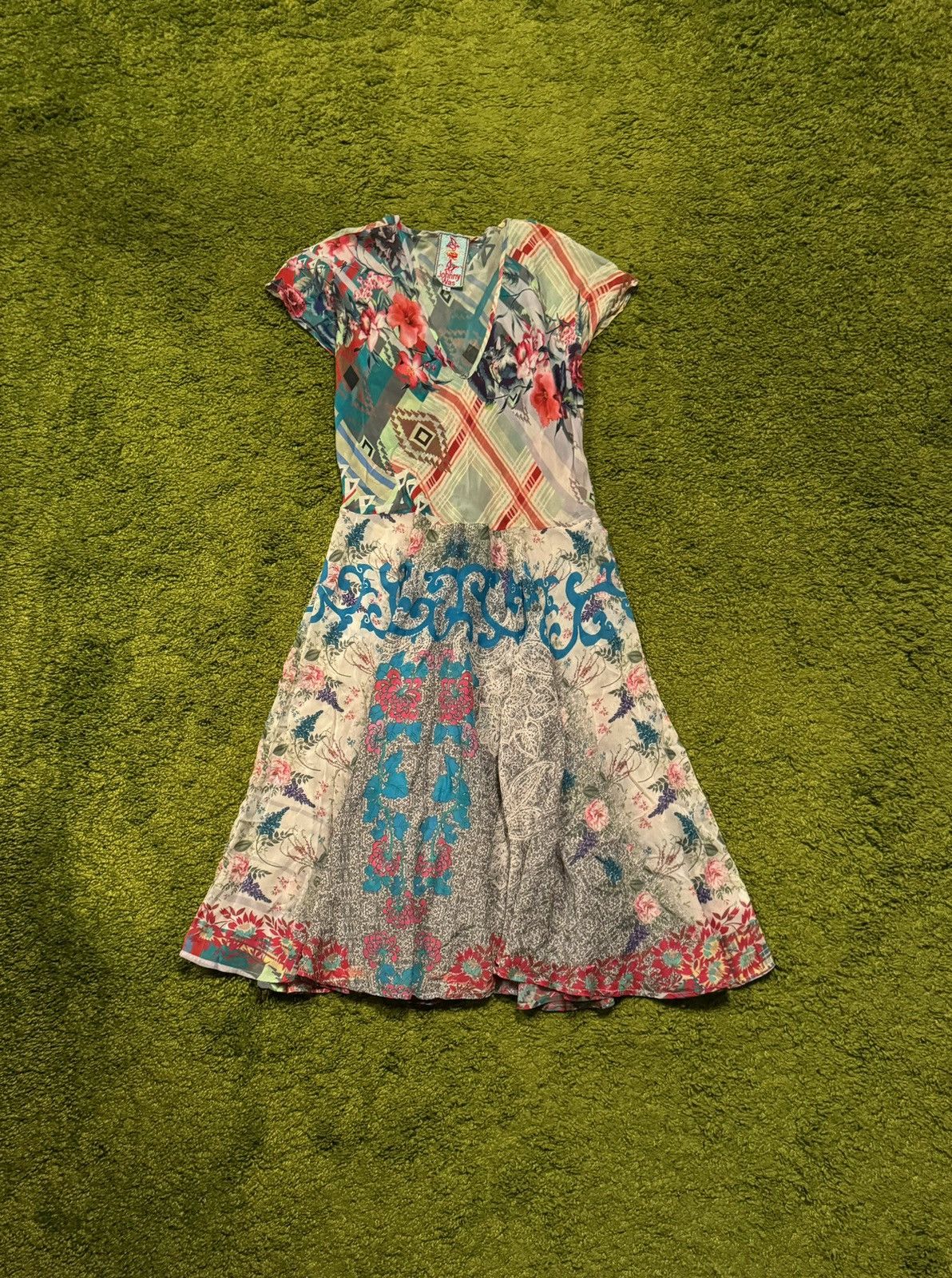 Designer × Johnny Was Johnny Was avant garde floral pattern dress Size S / US 4 / IT 40 - 1 Thumbnail
