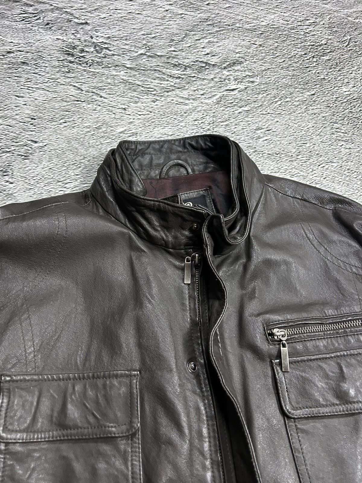 Burton Vintage Burton Leather Jacket Avant Garde Rare Brown Size US XL / EU 56 / 4 - 6 Thumbnail
