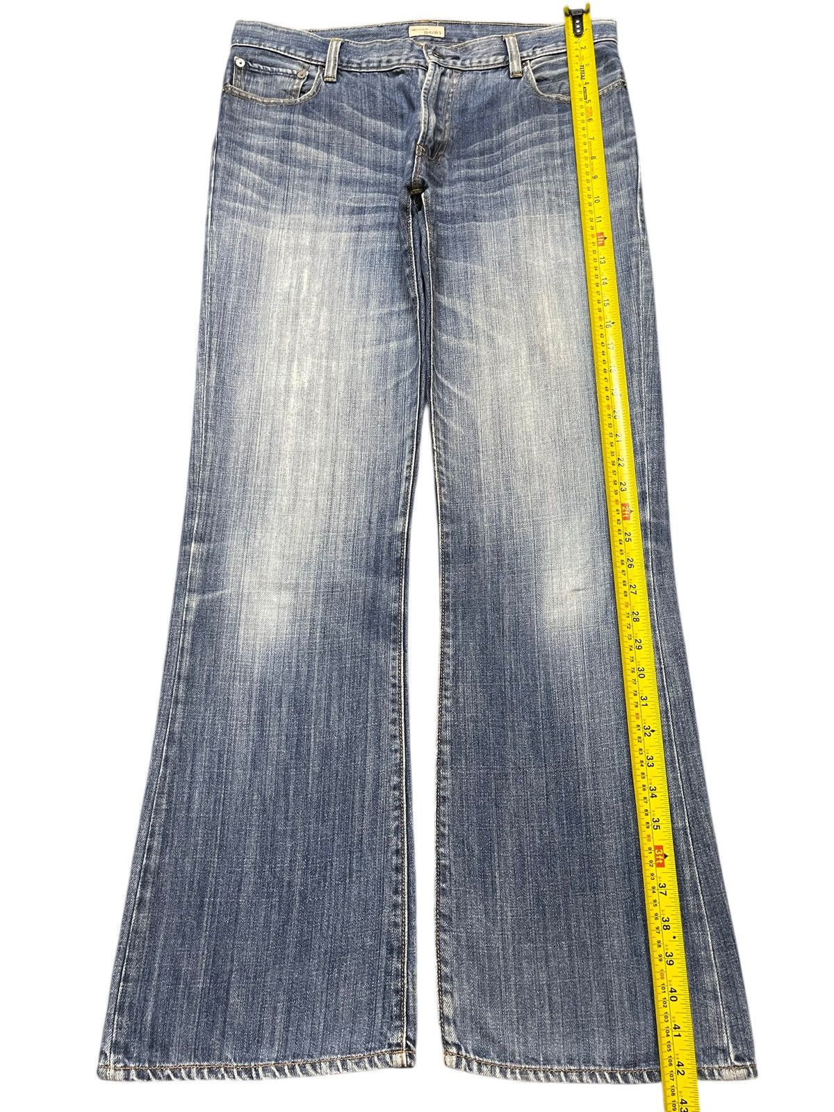 Gap Vintage Gap Blue Faded Wash Whisker Wide Leg Baggy Jeans Size US 34 / EU 50 - 12 Thumbnail