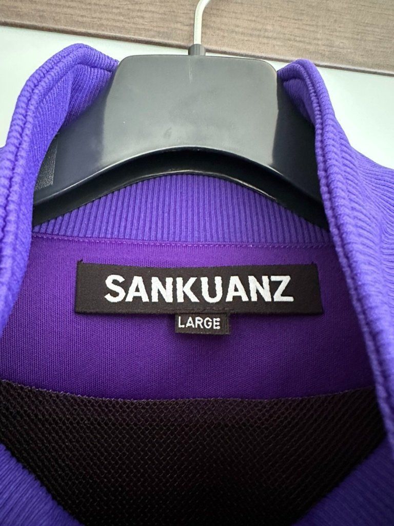 Sankuanz Ss19 Logo Track Jacket Purple Neon Green, Men's — image 5 of 6