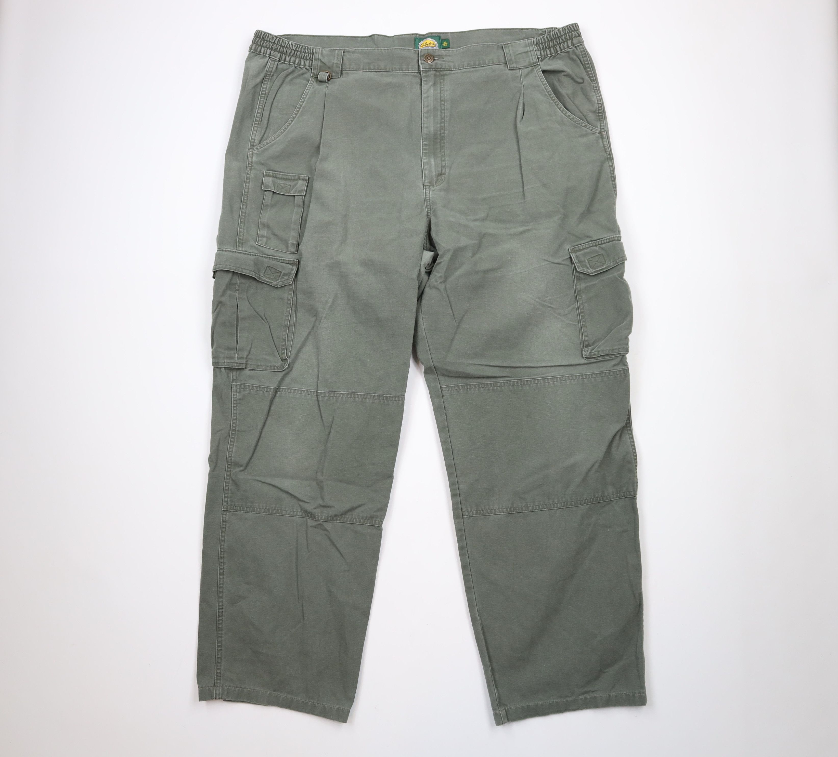 Cabelas × Vintage Vintage Cabelas Knee Wide Leg Canvas Cargo Pants Green Size US 44 / EU 60 - 1 Thumbnail