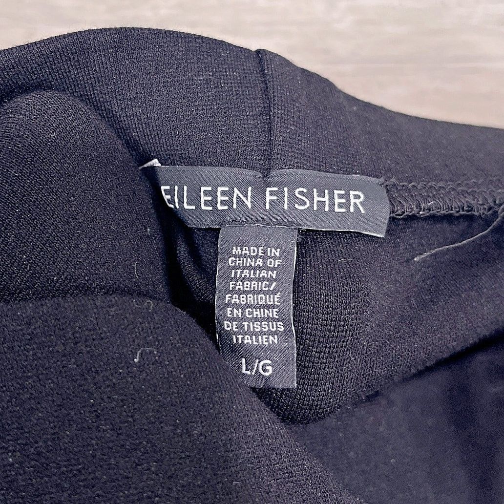 Eileen Fisher Eileen Fisher Pull On Tapered Ponte Pants Black Womens XL Size 34" / US 12 / IT 48 - 5 Thumbnail