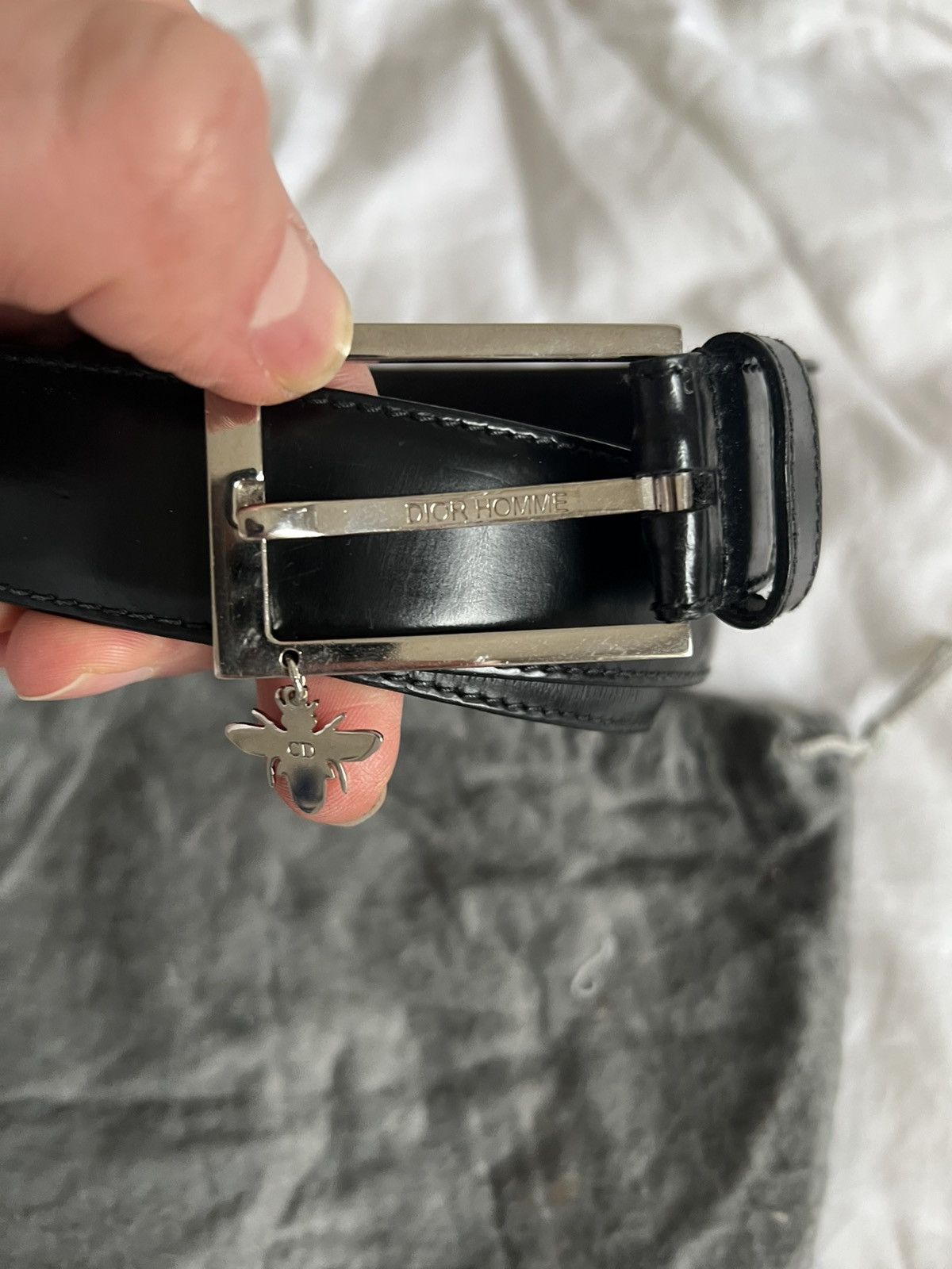 Dior × Hedi Slimane Dior Homme S/S07 Studded Buckle Belt | Grailed
