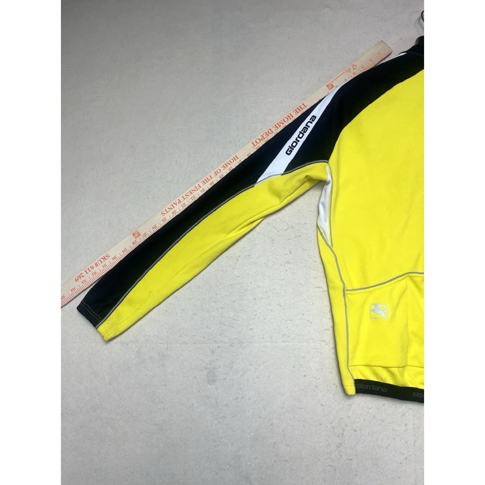 Vintage Giordana Jacket Unisex Adults Zip Up Windbreaker Yellow XL Italy Size XL / US 12-14 / IT 48-50 - 5 Thumbnail