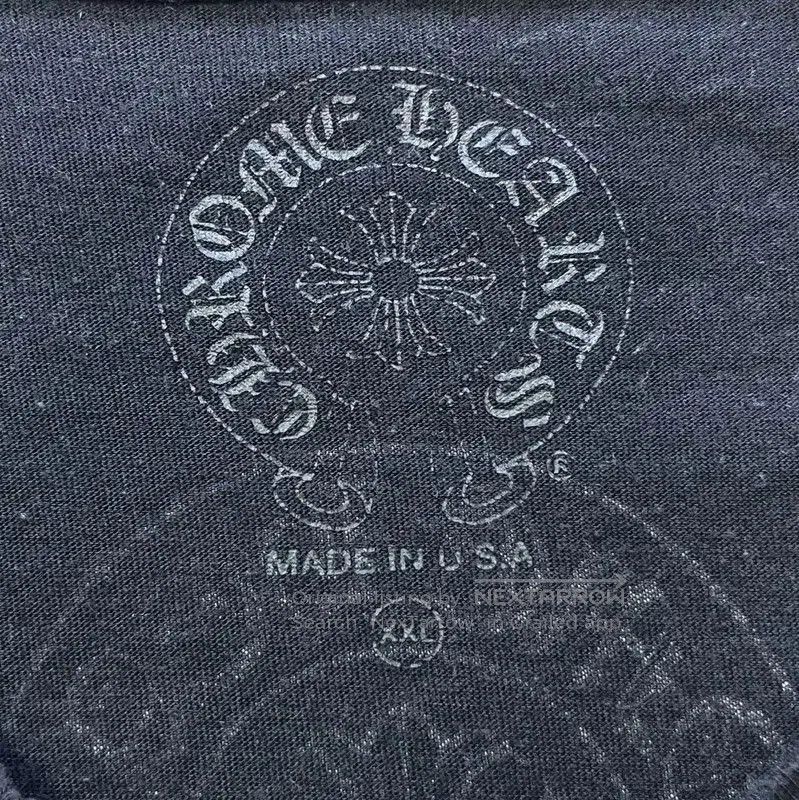 Chrome Hearts Chrome Hearts Black Long Sleeve Cotton Tee . Size US XXL / EU 58 / 5 - 3 Thumbnail