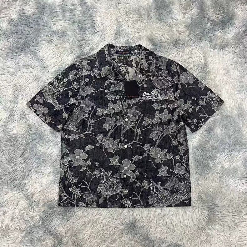Louis Vuitton Embroidered Denim Short Sleeve - dmc