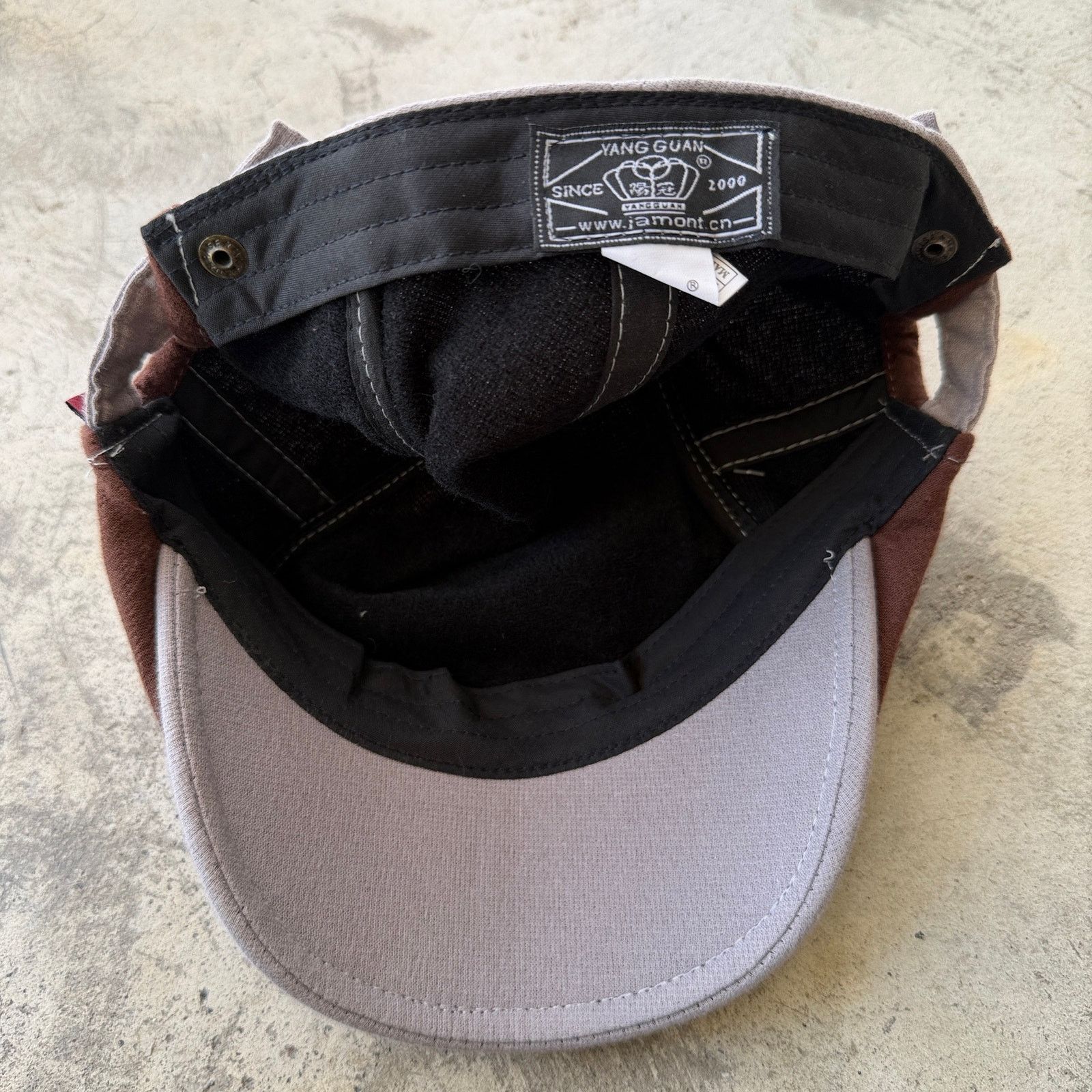 Other Vintage y2k japan Two-Tone Cotton cabbie buckle Hat Size ONE SIZE - 7 Thumbnail