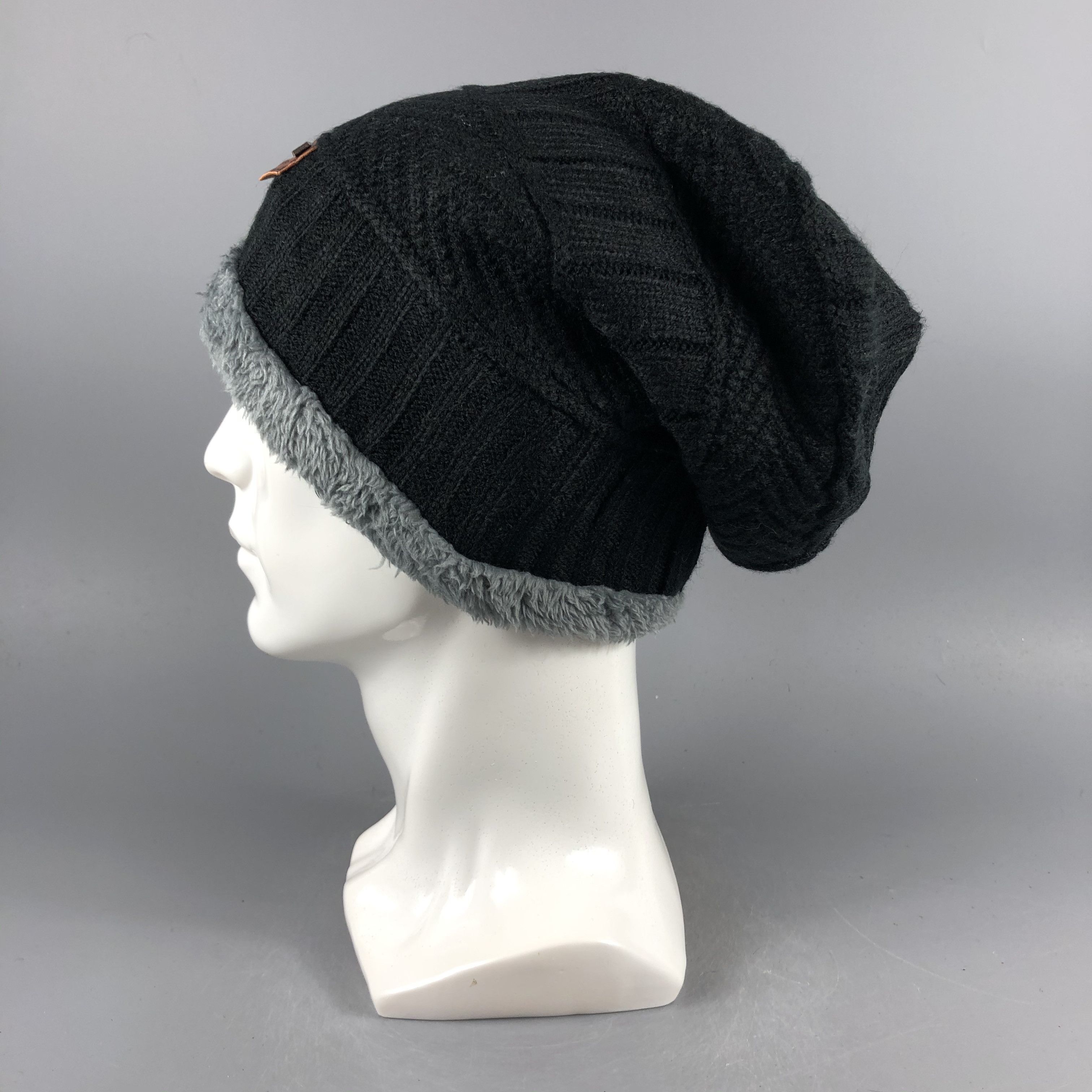 Vintage Song Ting Black Beanie Snow Hat Snow Cap -D1247 Size ONE SIZE - 1 Thumbnail