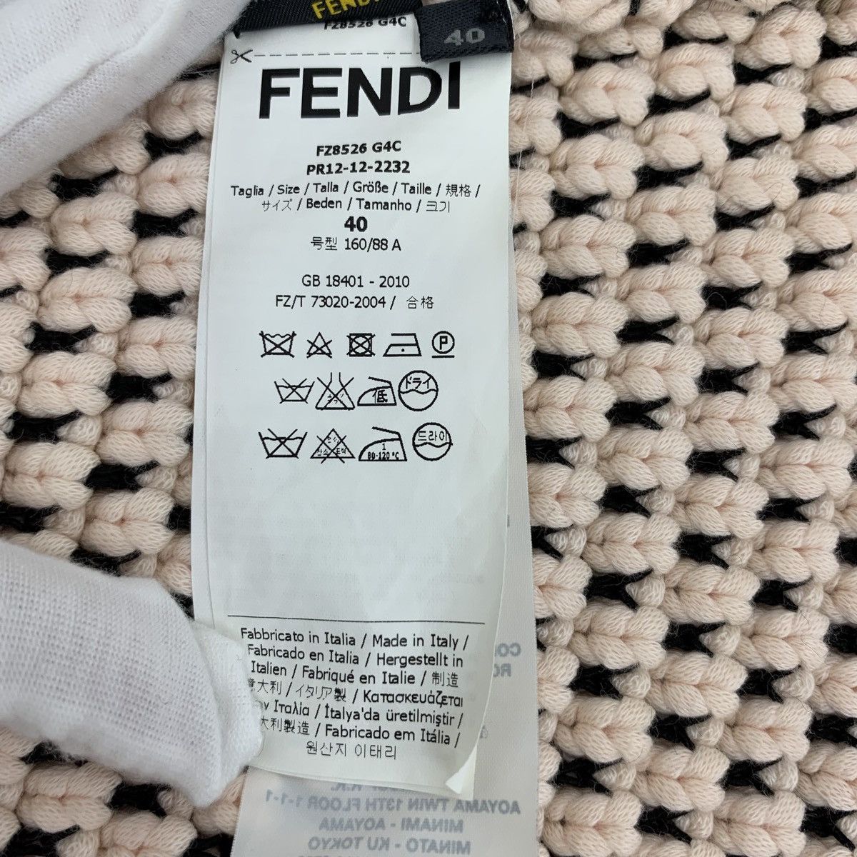Fendi Fendi Color-block Crew Neck Sleeveless Knit Vest K26WX Size M / US 6-8 / IT 42-44 - 6 Thumbnail
