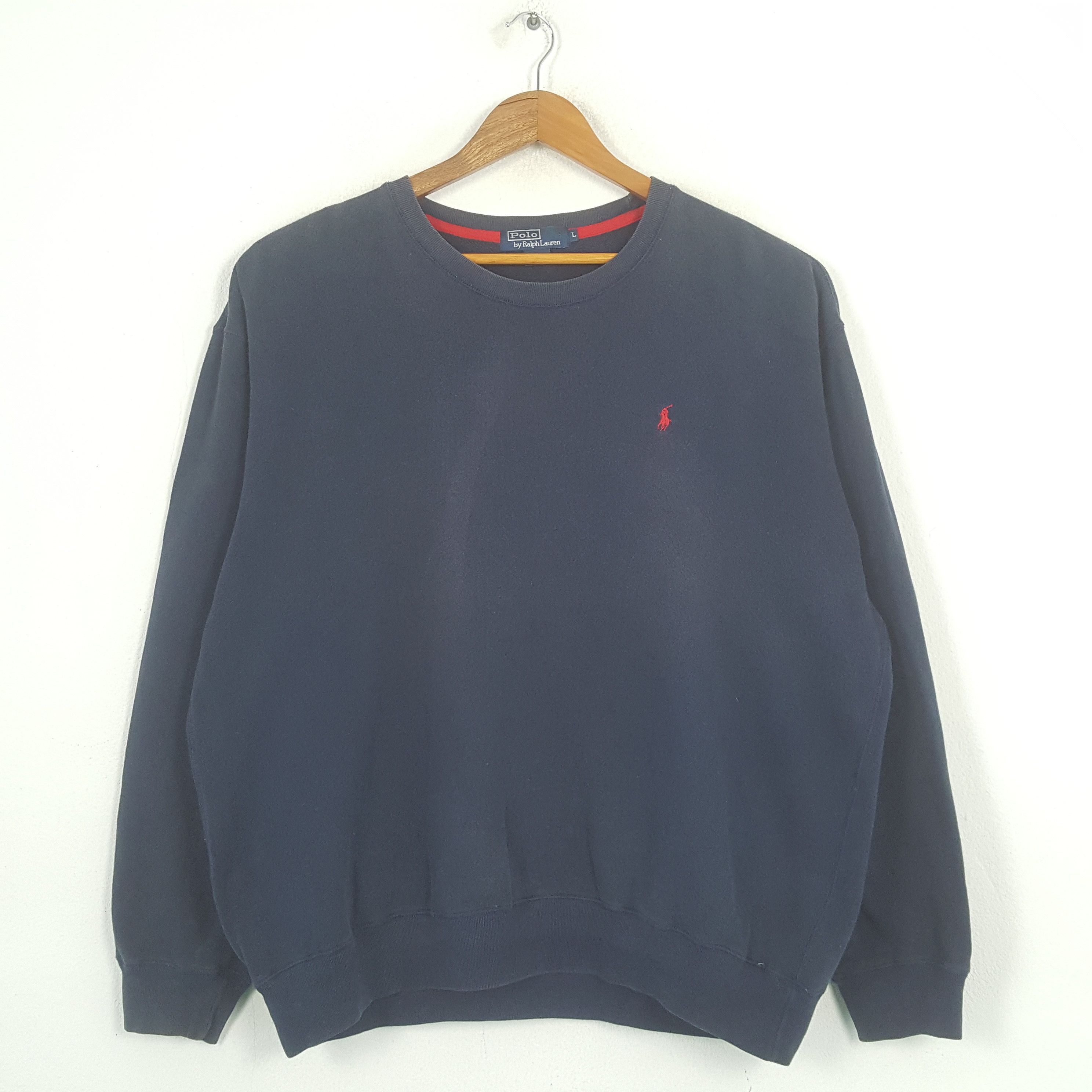 Polo Ralph Lauren × Vintage Vintage POLO by RALPH LAUREN Small Pony Sweatshirt C291N11 Size US XL / EU 56 / 4 - 1 Thumbnail