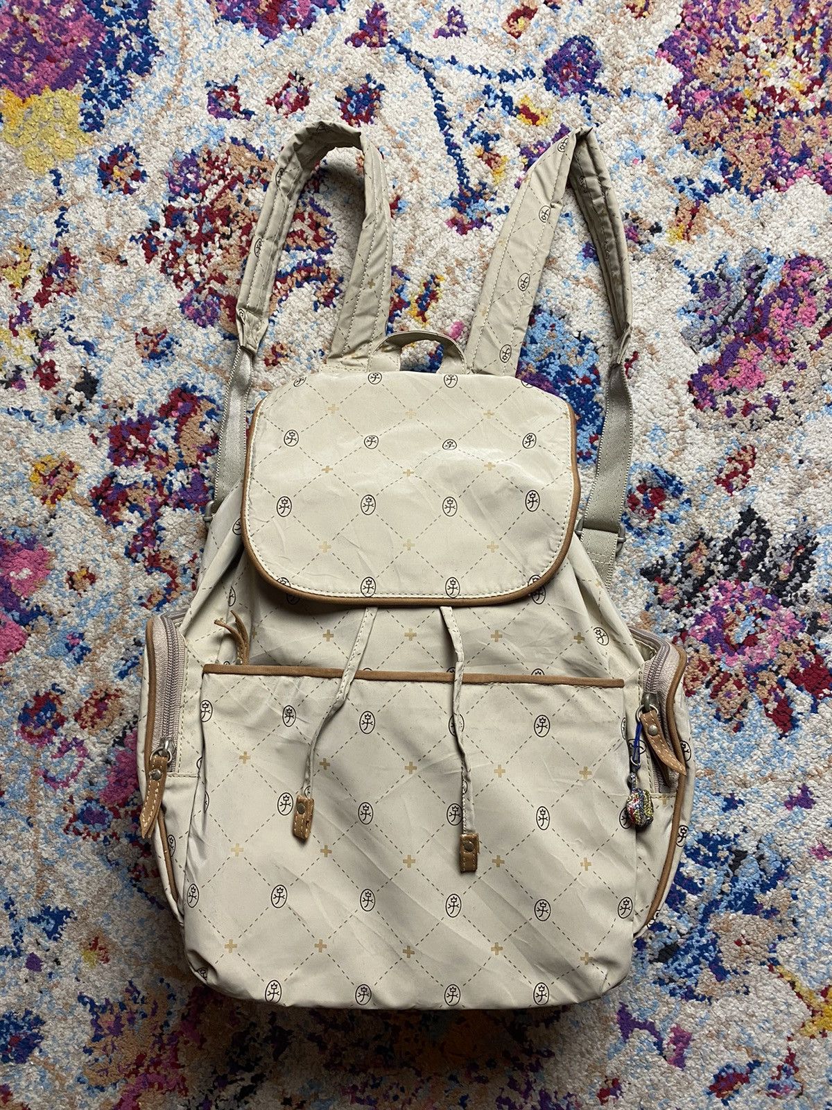 Japanese Brand × Jean Charles De Castelbajac Jean Charles De Castelbajac Logo Monogram Women Bagpack OS Size ONE SIZE - 5 Thumbnail
