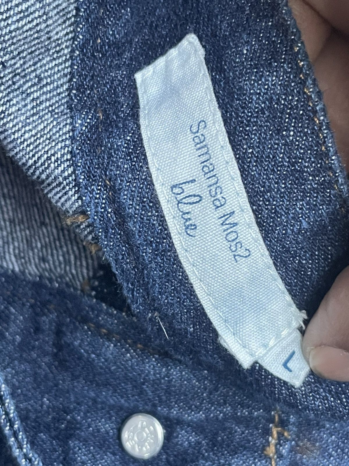 Japanese Brand Samansa Mos2 Denim Jumper Size 36" / US 14 / IT 50 - 13 Thumbnail
