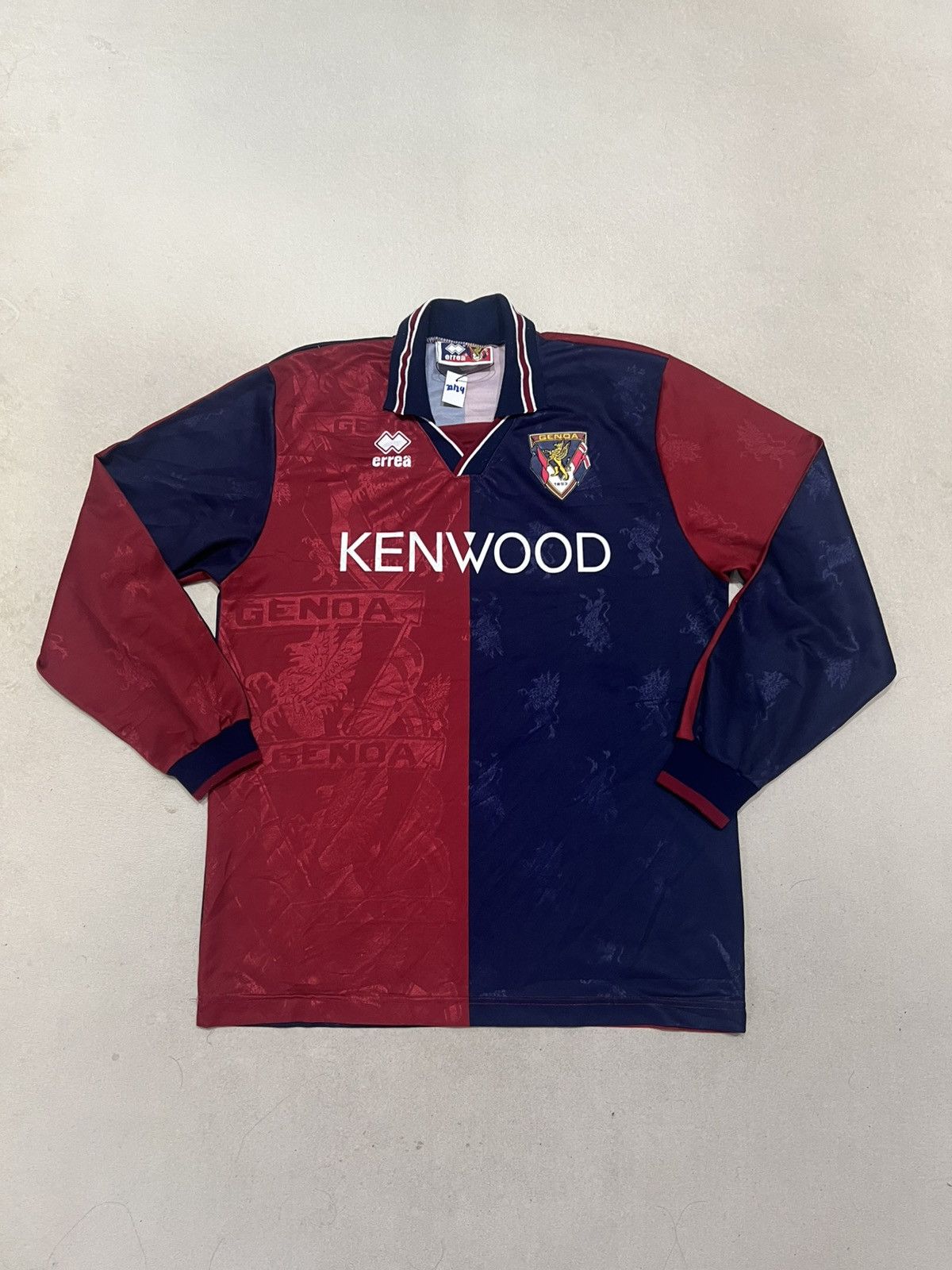 Errea Genoa 1994 Errea Home Longsleeve Jersey Size US L / EU 52-54 / 3 - 1 Thumbnail