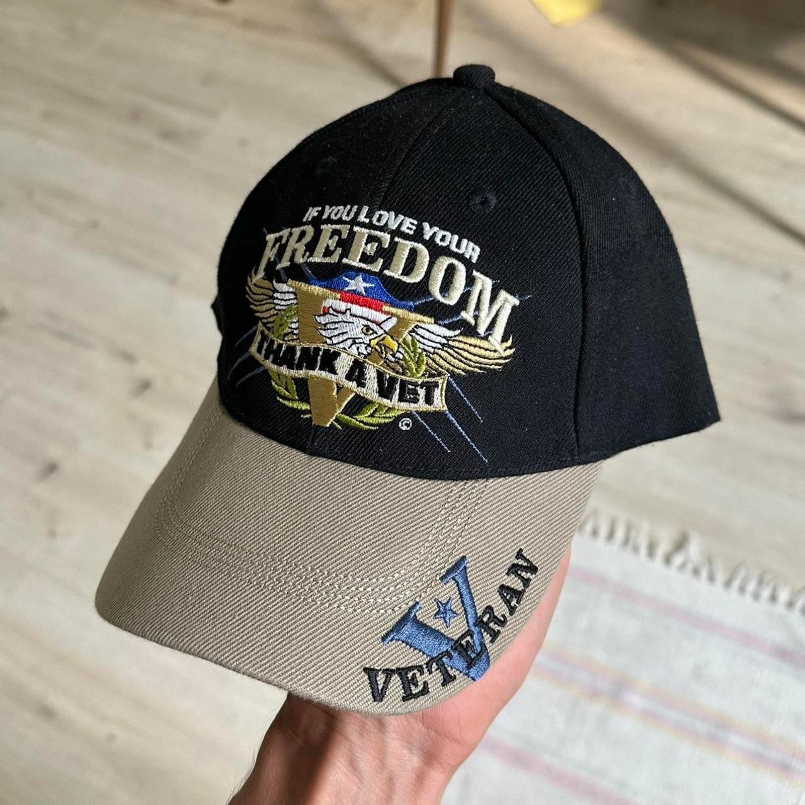 Vintage Epic Vintage Y2K Army Vietnam Veteran USA Gas Station Hat Size ONE SIZE - 4 Thumbnail