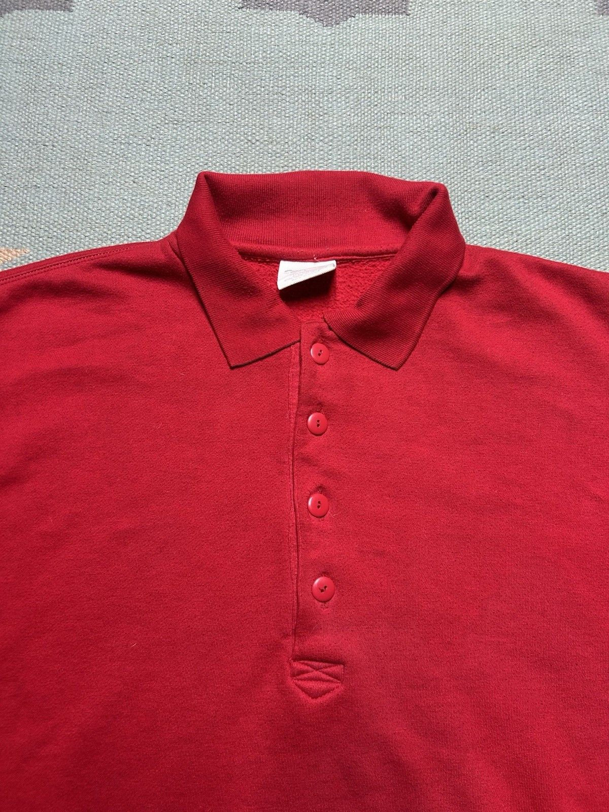 Vintage Vintage Henley sweatshirt cheetah blank red 1/4 button large Size US L / EU 52-54 / 3 - 4 Thumbnail