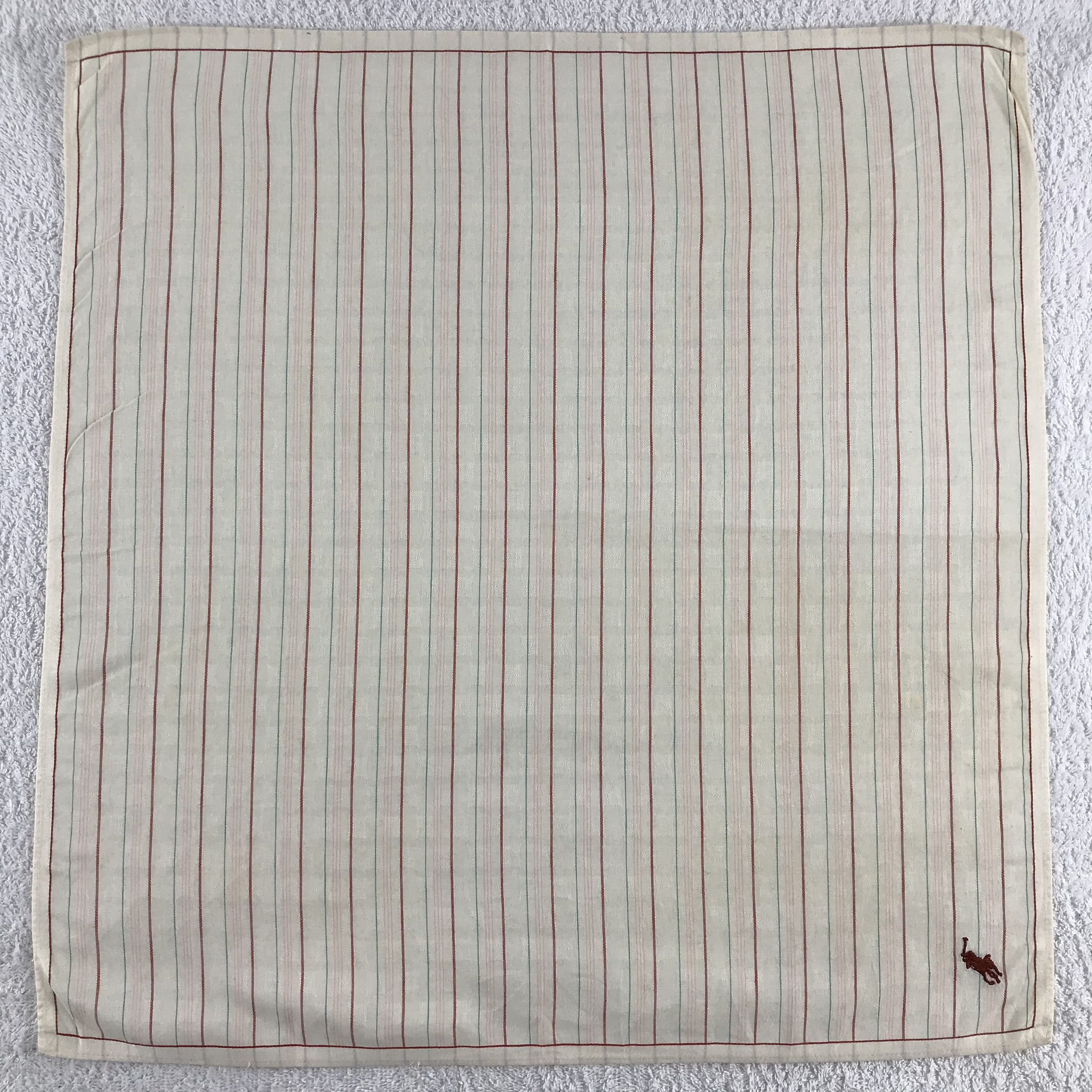 Polo Ralph Lauren × Vintage Polo Ralph Lauren Bandana / Handkerchief / Neckerchief -S362 Size ONE SIZE - 1 Thumbnail