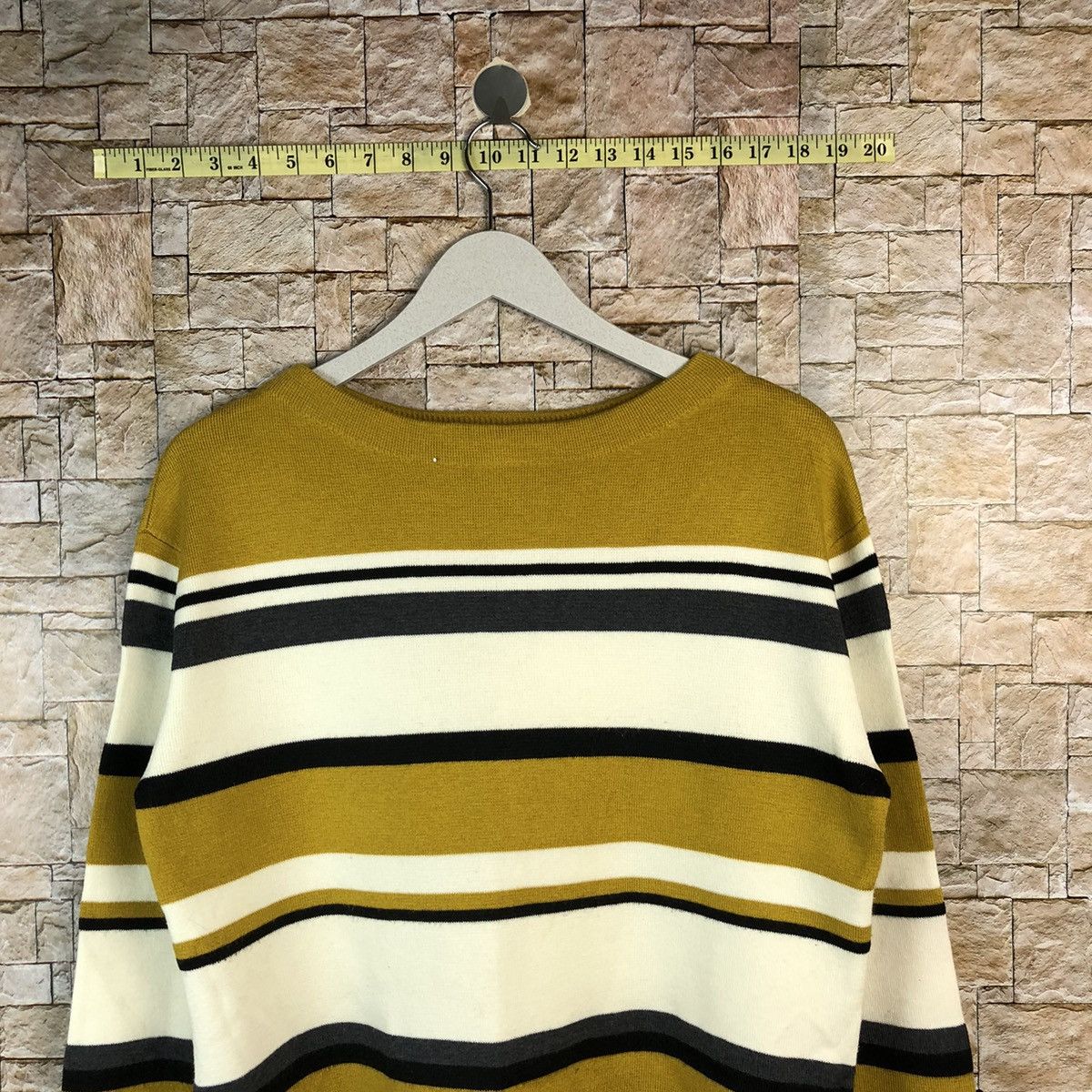 Global Work × Solid & Striped Global Work Brown Stripe Knitwear #A1191 Size M / US 6-8 / IT 42-44 - 2 Thumbnail