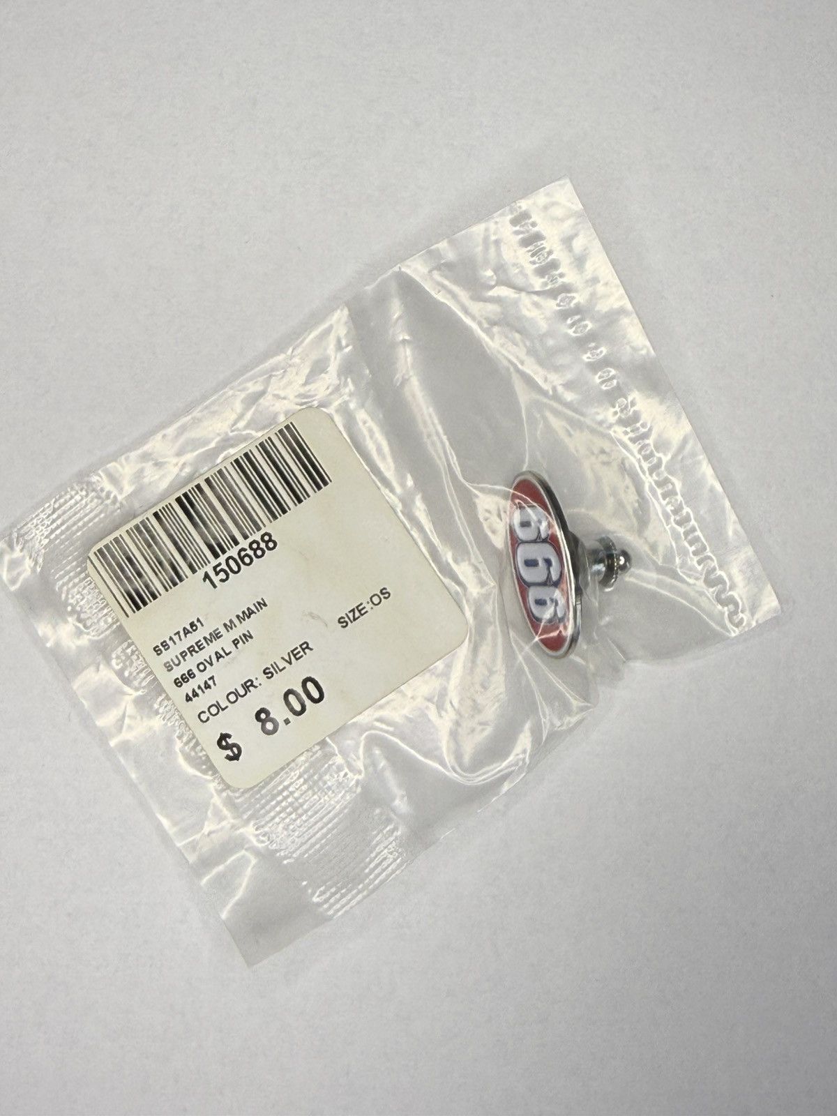 Supreme Supreme 666 Oval Pin SS17 New Size ONE SIZE - 2 Thumbnail