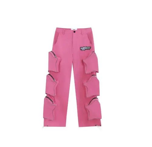Designer Reflective pants with stars and pockets hip-hop Harajuku Size US 32 / EU 48 - 6 Thumbnail