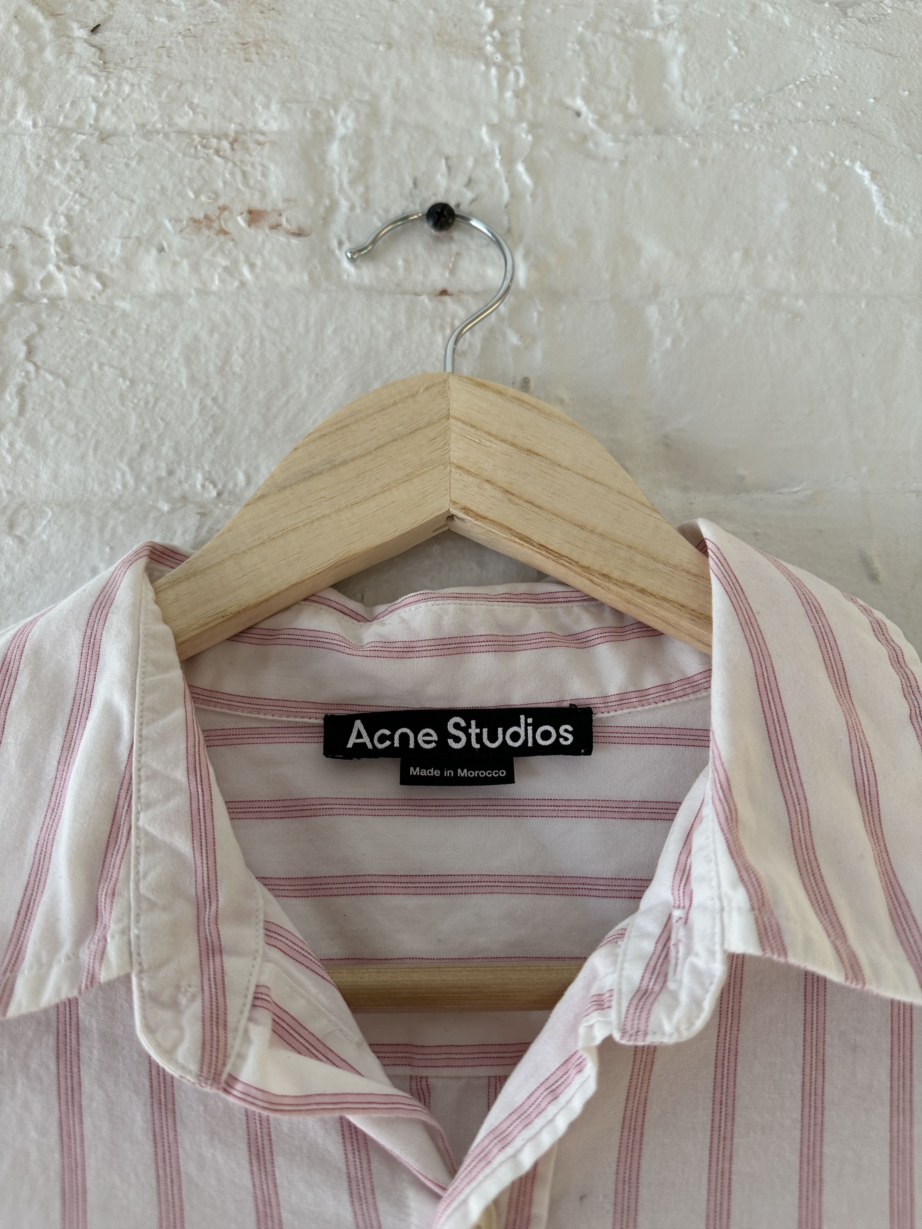 Acne Studios Acne Studios Striped Oversized Shirt Size US XL / EU 56 / 4 - 2 Thumbnail