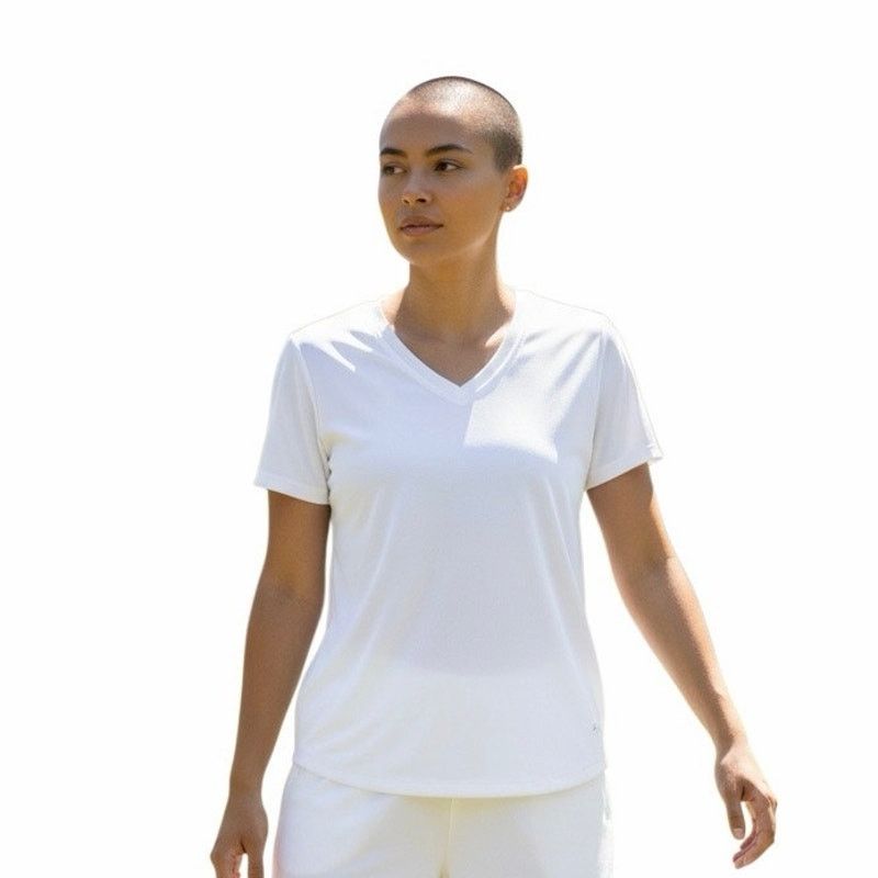 The Unbranded Brand T-Shirt For Women’s Short Sleeve V Neck Dry Workout Top Sz M Size M / US 6-8 / IT 42-44 - 1 Thumbnail