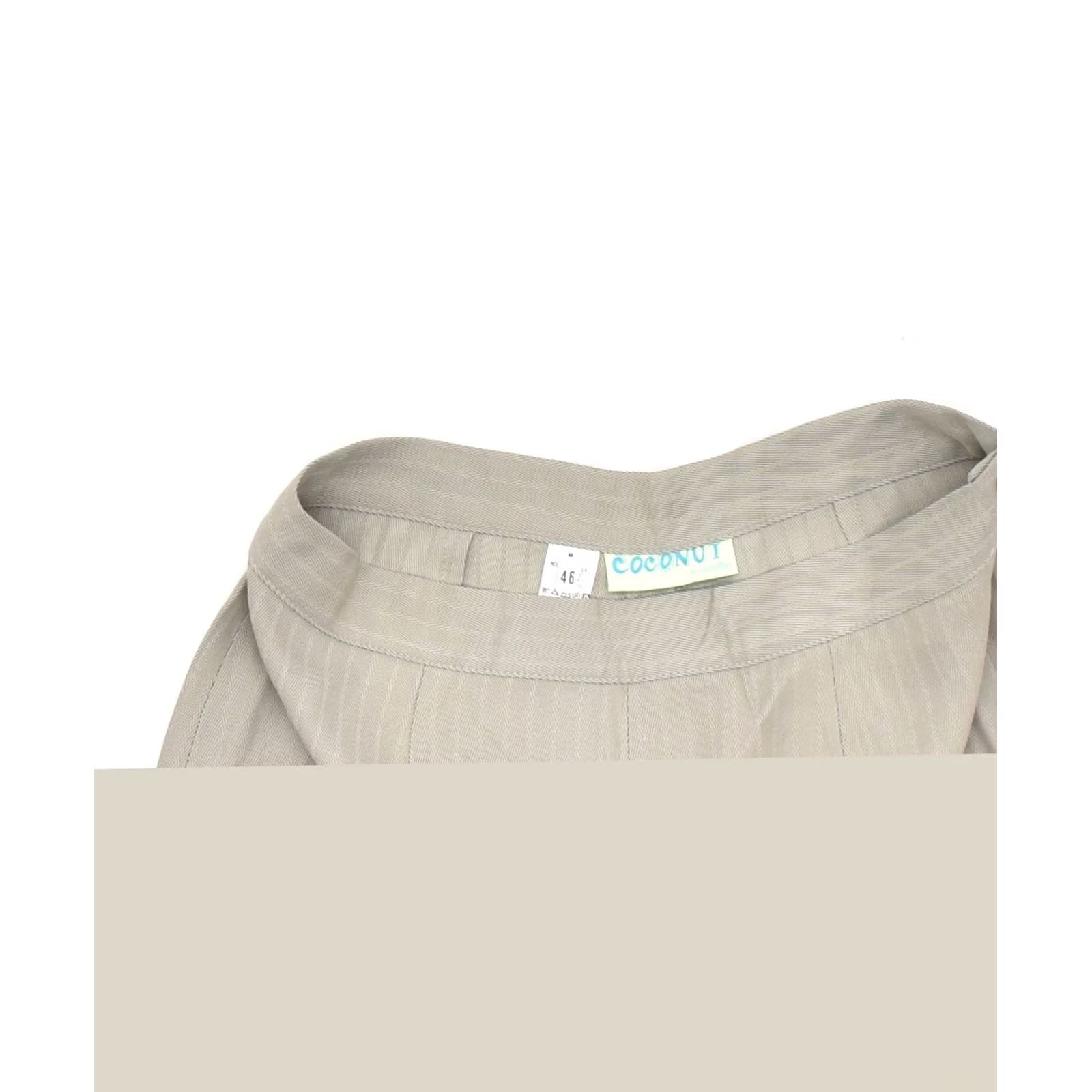 Vintage COCONUT Womens Casual Trousers Beige Acrylic Large W32 L29 Size 36" / US 14 / IT 50 - 3 Thumbnail