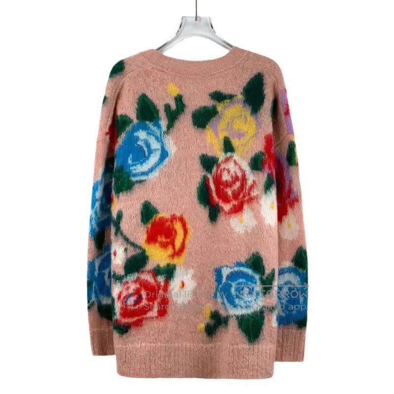 Miu Miu Miu Miu Colorful Mohair Women's Cardigan . Size XS / US 0-2 / IT 36-38 - 2 Thumbnail
